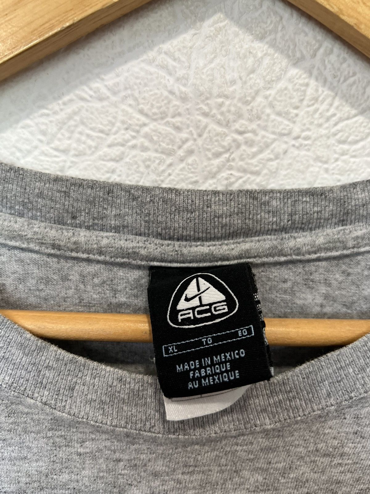 Nike × Nike ACG × Vintage Vintage Nike ACG Grey T Shirt Tee Size US XL / EU 56 / 4 - 3 Thumbnail