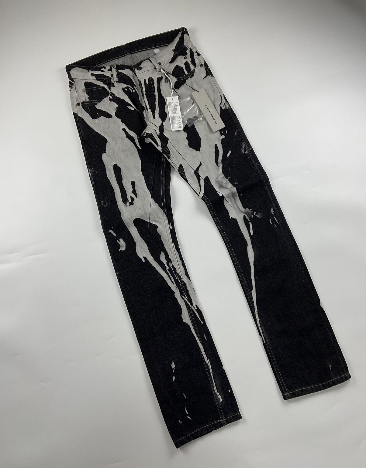 Rick Owens Rick Owens Detroit Cut Bleach Vomit Denim Size US 30 / EU 46 - 5 Thumbnail