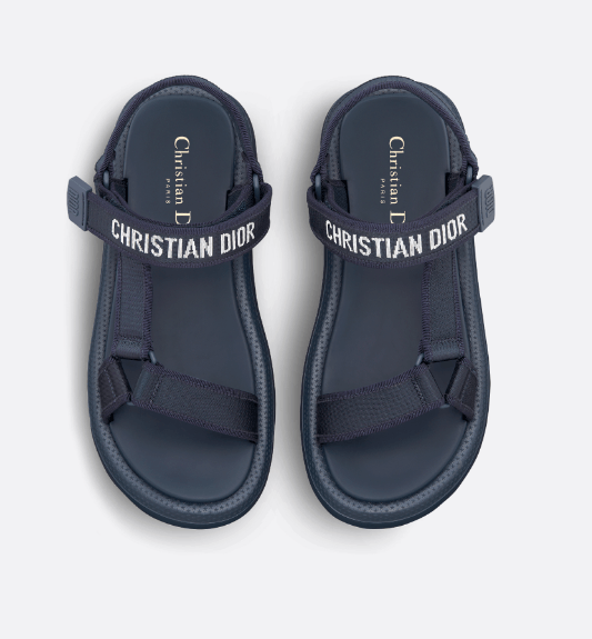 Dior o1w1db10625 Dioriviera D-Wave Sandals in Deep Blue Size US 10 / IT 40 - 5 Thumbnail