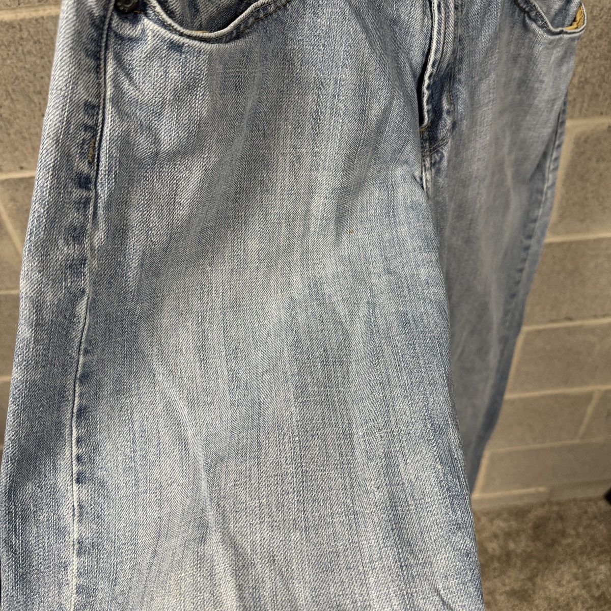 Vintage Y2K Lee Thrashed Faded Distressed Flare Jeans ERD Grunge Size US 30 / EU 46 - 7 Thumbnail