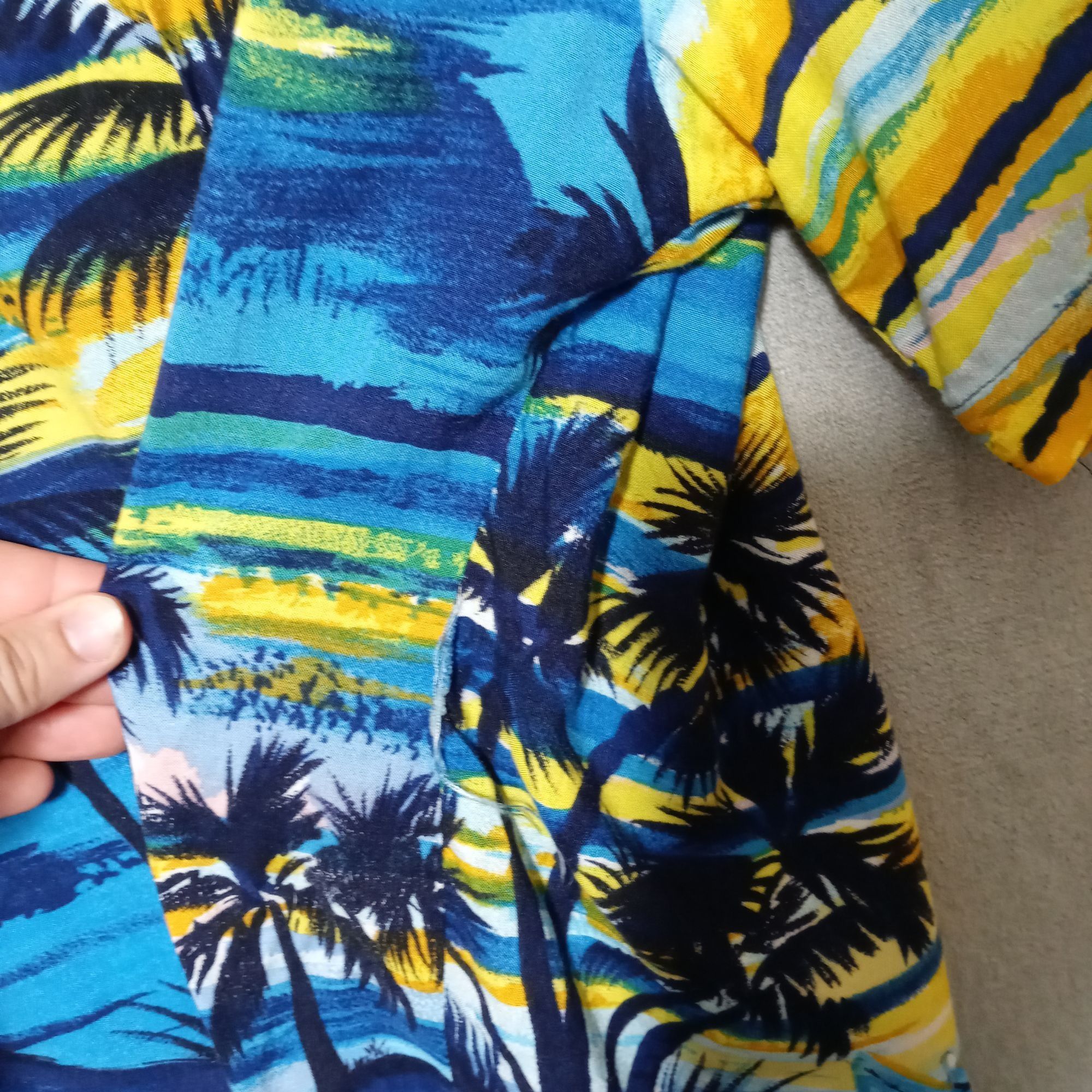Pineapple Connection Pineapple Connection Large Hawaiian Shirt Blue Palm Tree Isl Size US L / EU 52-54 / 3 - 10 Thumbnail