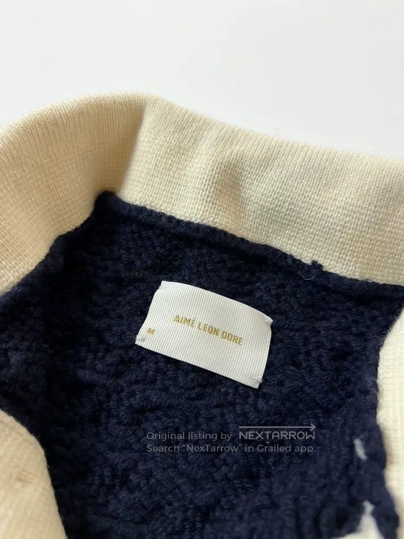 Aime Leon Dore Aime Leon Dore Chunky Retro Patchwork Collar Sweater Size US M / EU 48-50 / 2 - 9 Thumbnail