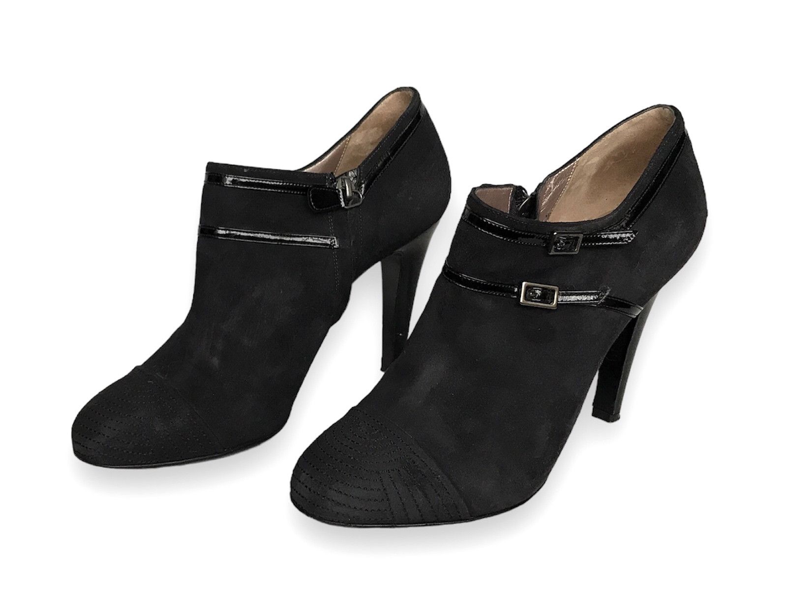 Salvatore Ferragamo × Vintage SALVATORE FERRAGAMO SUEDE LEATHER ANKLE BOOTS EU39.5 UK6.5 Size US 9 / IT 39 - 2 Thumbnail
