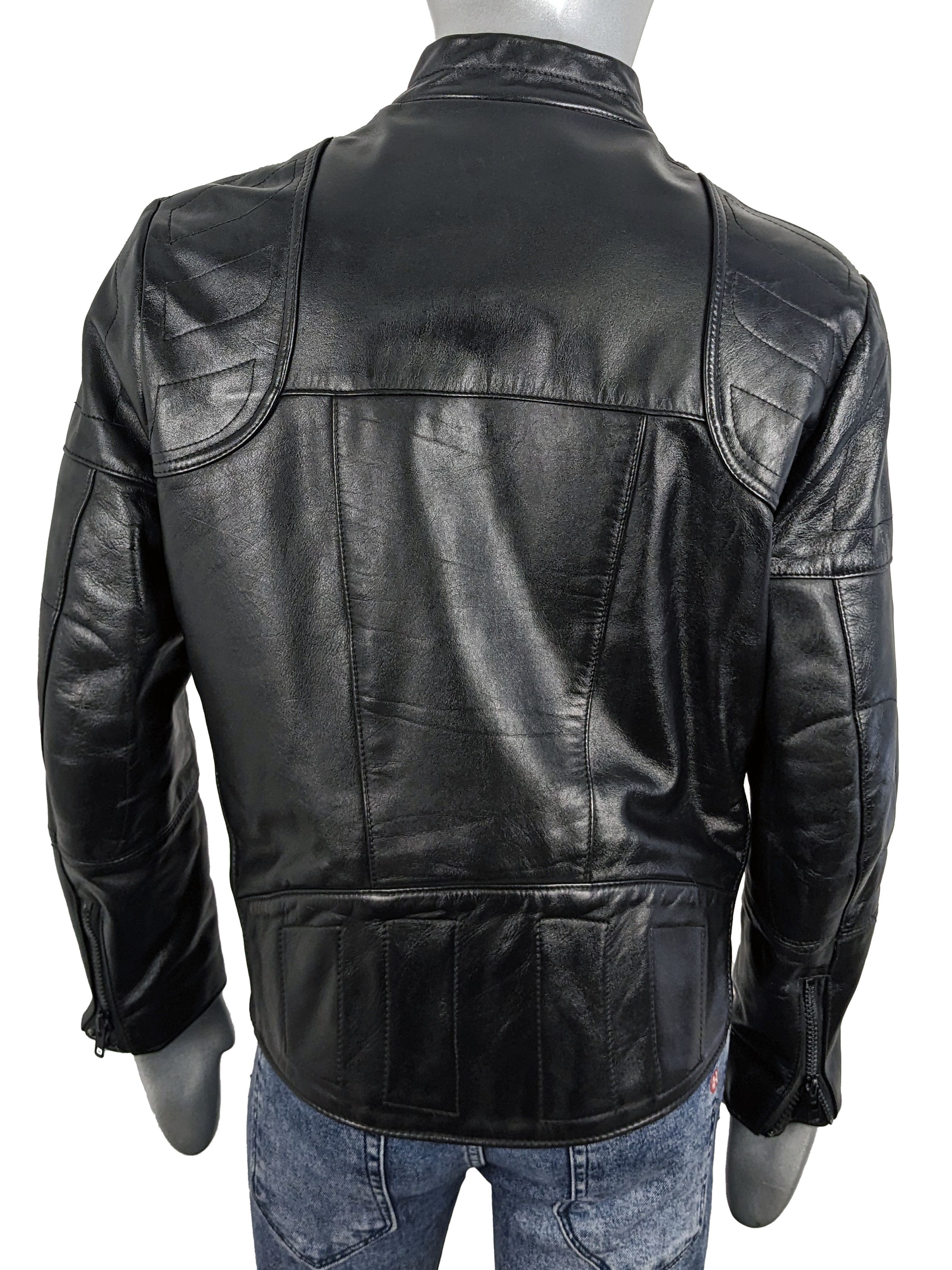 Vintage Vintage 80s Wolf Leathers Biker Motorcycle Cafe Racer Jacket Size US L / EU 52-54 / 3 - 8 Thumbnail
