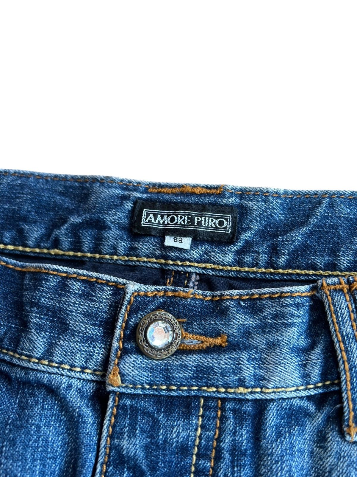 Japanese Brand Amore Puro Distress Jean Size US 32 / EU 48 - 10 Thumbnail