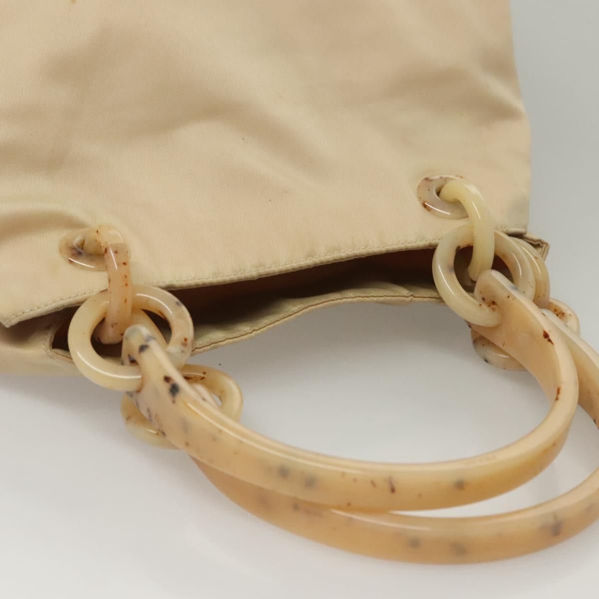 Prada PRADA Hand Bag Nylon Beige Silver Size ONE SIZE - 7 Thumbnail