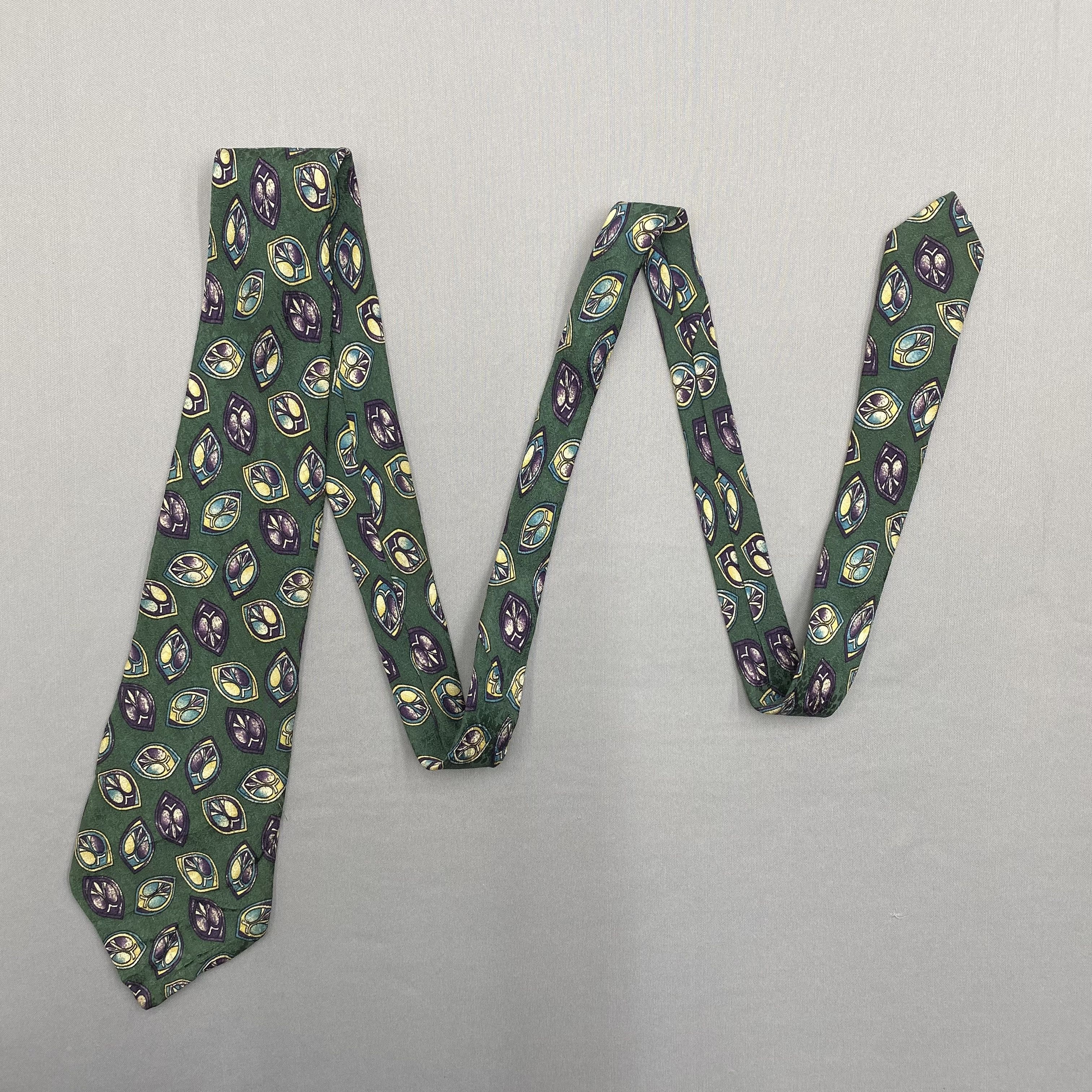 Trussardi Vintage Trussardi SILK Necktie Cravate Pure Silk Neck Tie Size ONE SIZE - 4 Thumbnail