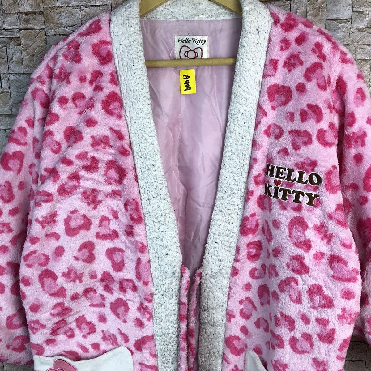 Cartoon Network DL Hello Kitty Pink Kimono sleepwear cardigan vintage #A409 Size XL / US 12-14 / IT 48-50 - 5 Thumbnail