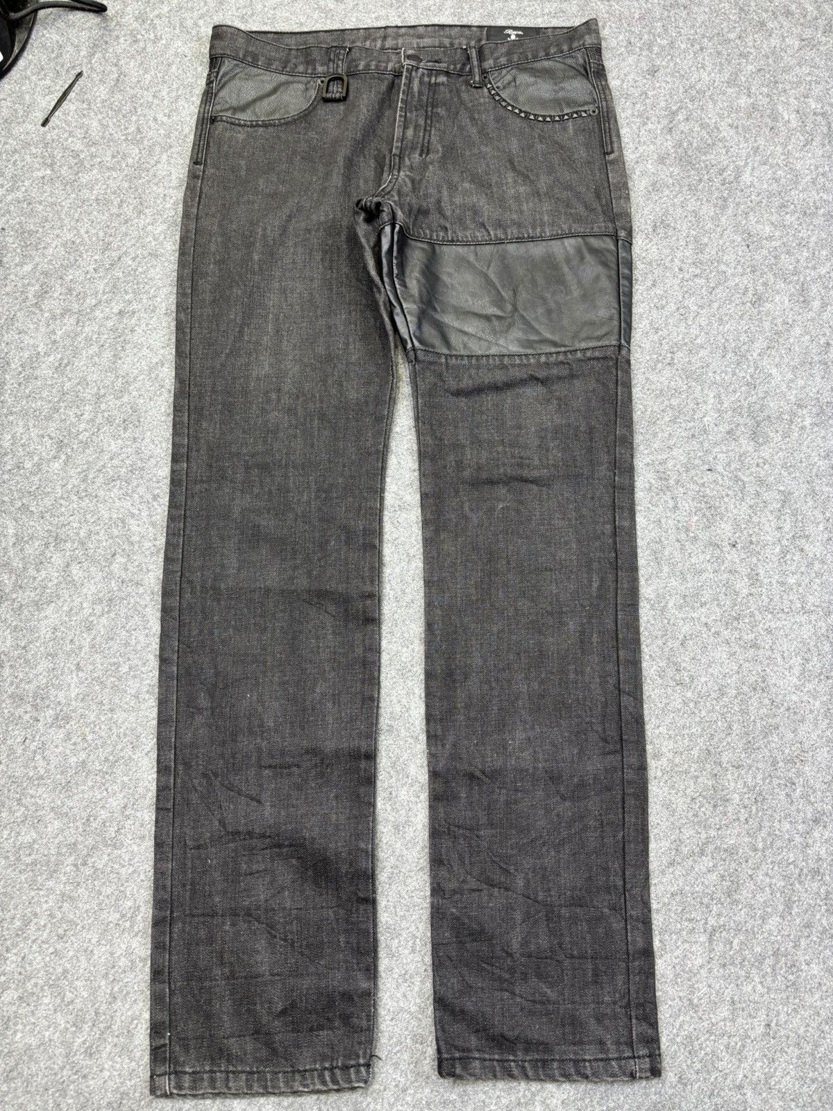 Roen 💥Hybrid Denim💥roen x semantic design Cowhide Denim F902 Size US 35 - 15 Thumbnail