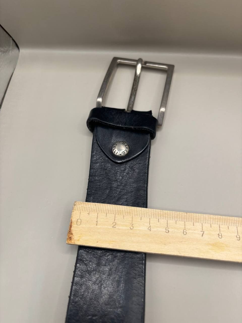 Vintage Marco Celli Genuine Leather Belt - Made in Italy - Black Size 40 - 7 Thumbnail