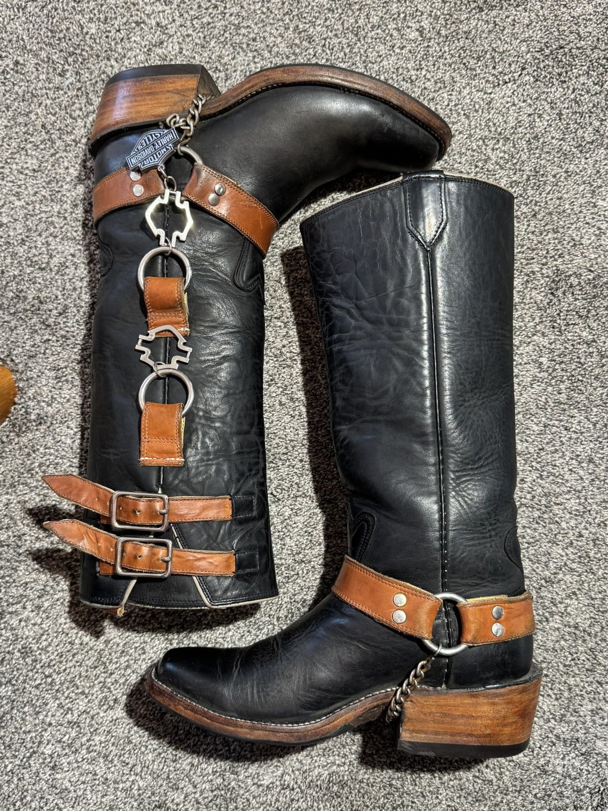 Other Bowman’s Wilson Boot Co Vintage H-D Harness Boots Size 8.5 D Size US 8.5 / EU 41-42 - 12 Thumbnail