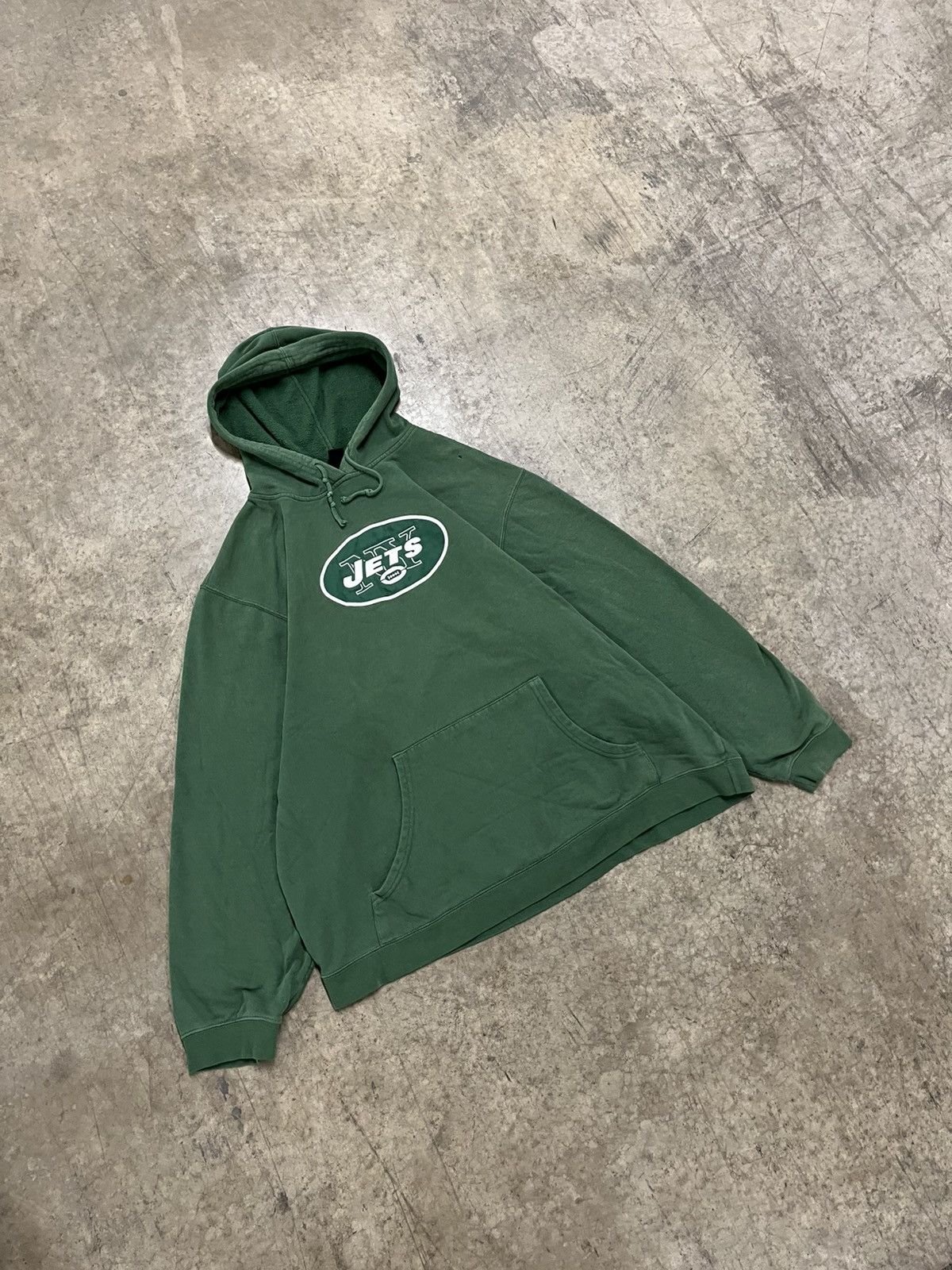 Vintage NY jets vintage hoodie streetwear sportswear boxy hype rare Size US XXL / EU 58 / 5 - 1 Thumbnail
