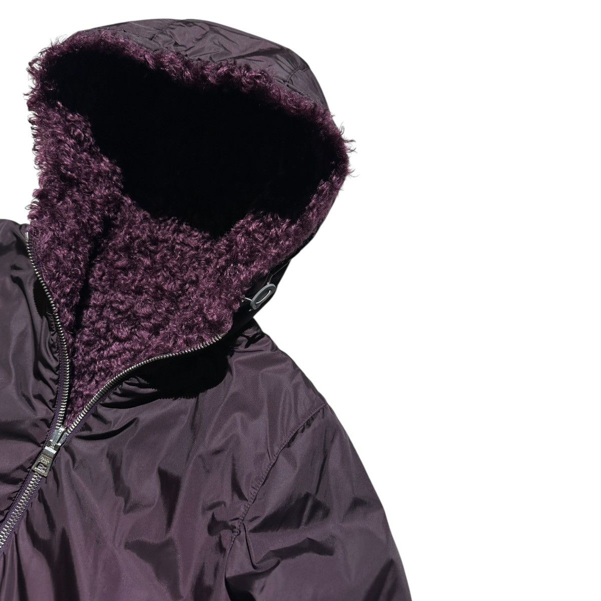 Prada 2008 reversible mohair shearling nylon jacket Size US S / EU 44-46 / 1 - 3 Thumbnail