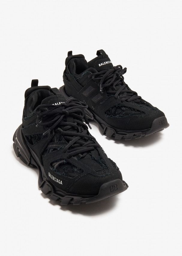 o1w1db10425 Track Sneakers Canvas in Black