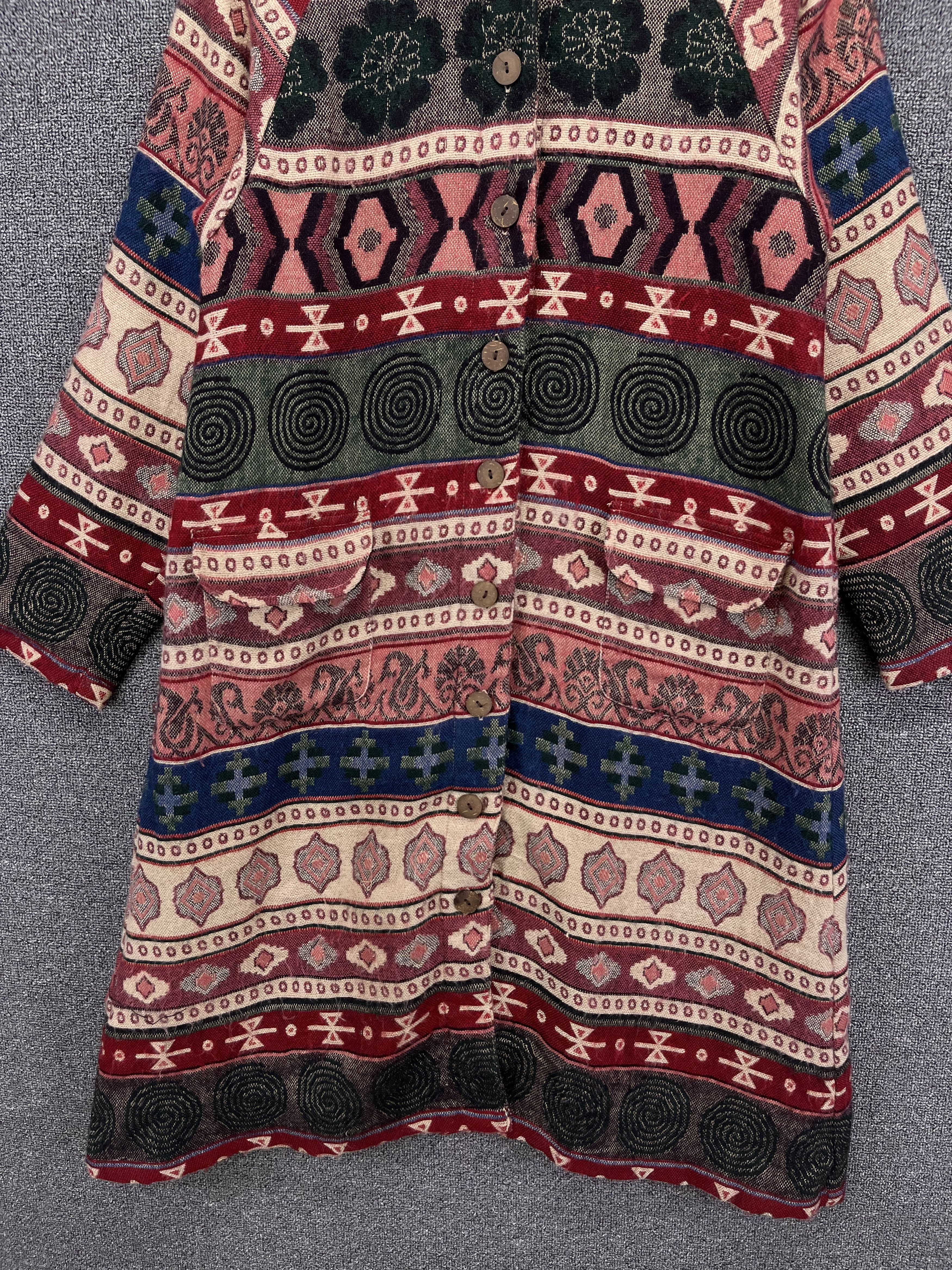 Japanese Brand Vintage Japanese Navajo x Native Hooded Jacket Size S / US 4 / IT 40 - 4 Thumbnail