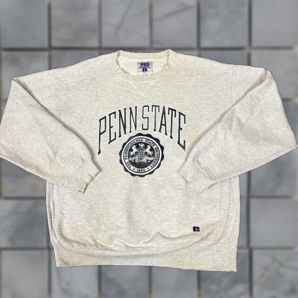 Russell Athletic VINTAGE Russell Athletic Pro Cotton Penn State Sweatshirt Mens Large Gray Nittany Lions Crew Neck Size US L / EU 52-54 / 3 - 1 Thumbnail