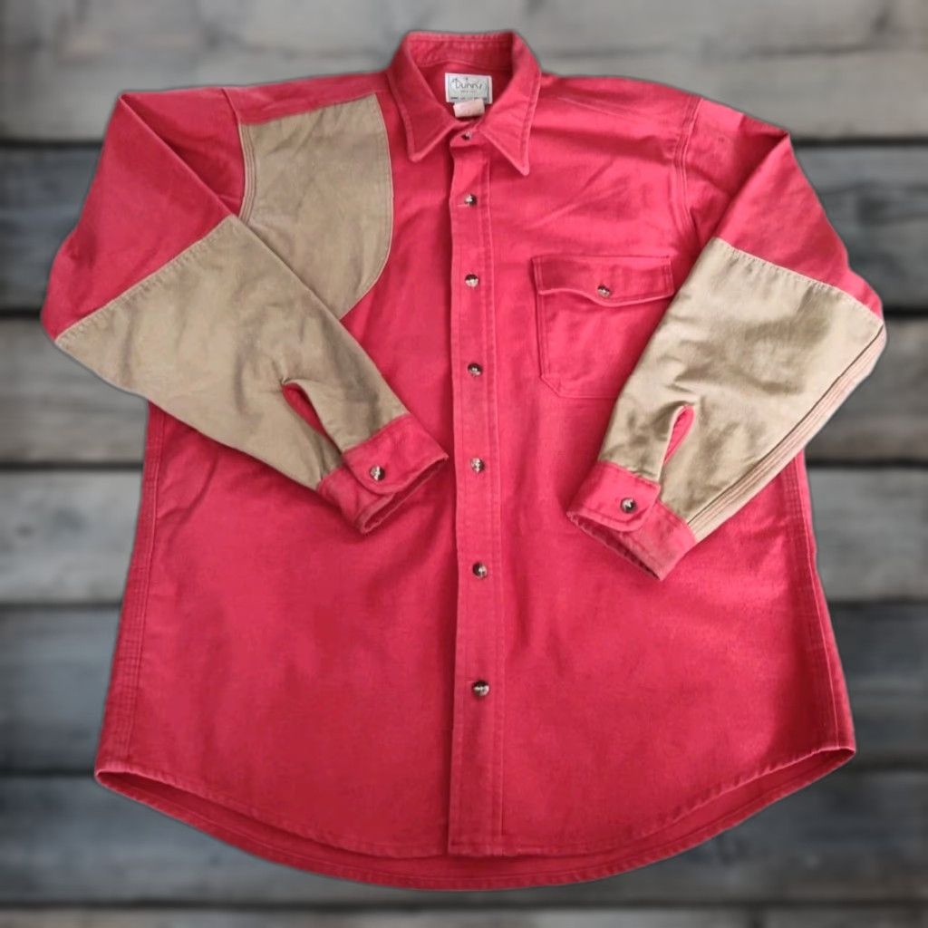Vintage VINTAGE Dunns Hunting Shooting Button Shirt Mens L Rose Red Outdoorsman Classic Western Size US L / EU 52-54 / 3 - 1 Thumbnail