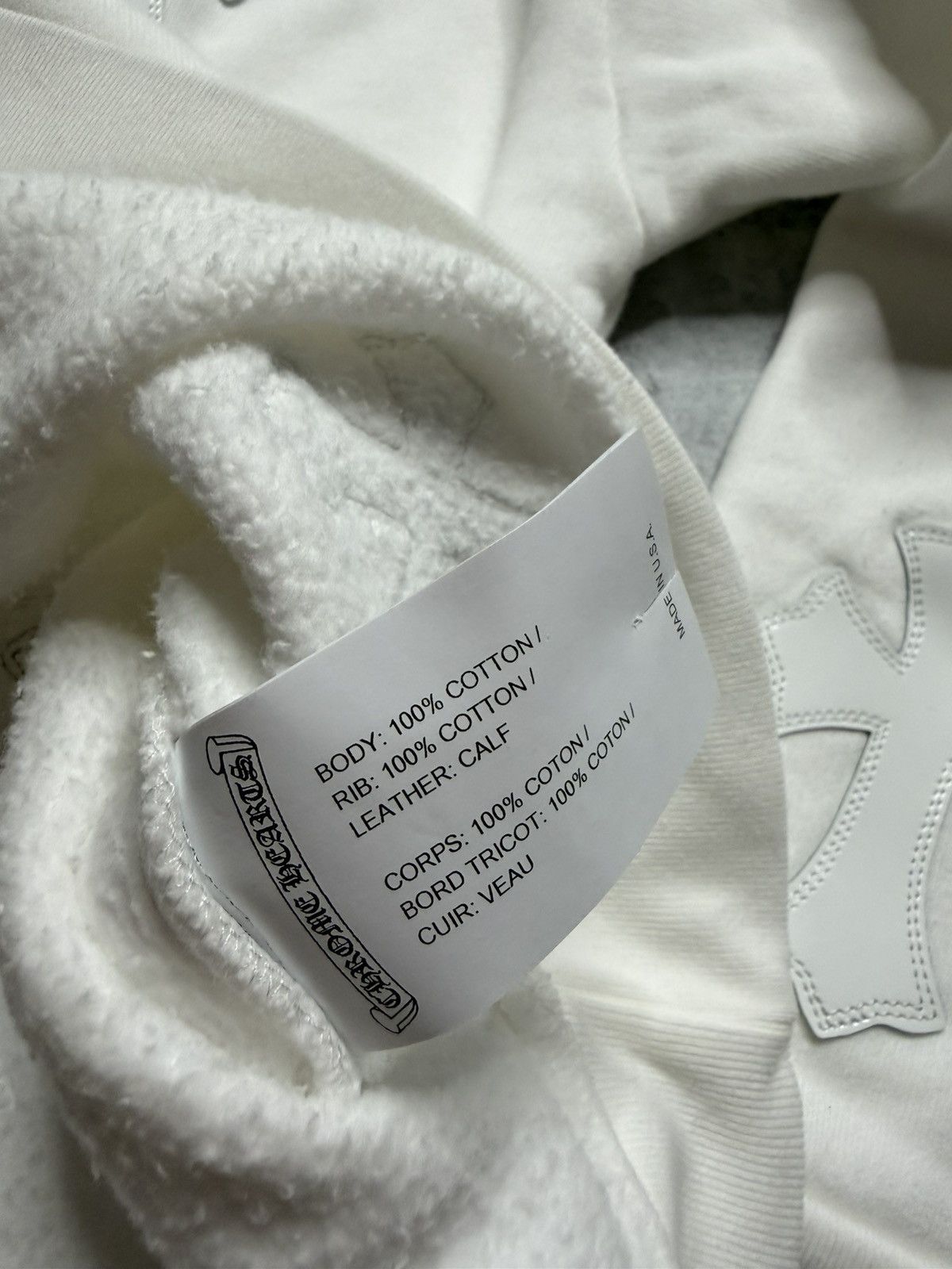 Chrome Hearts Chrome Heart White Flooded Patch Crewneck Size US S / EU 44-46 / 1 - 5 Thumbnail