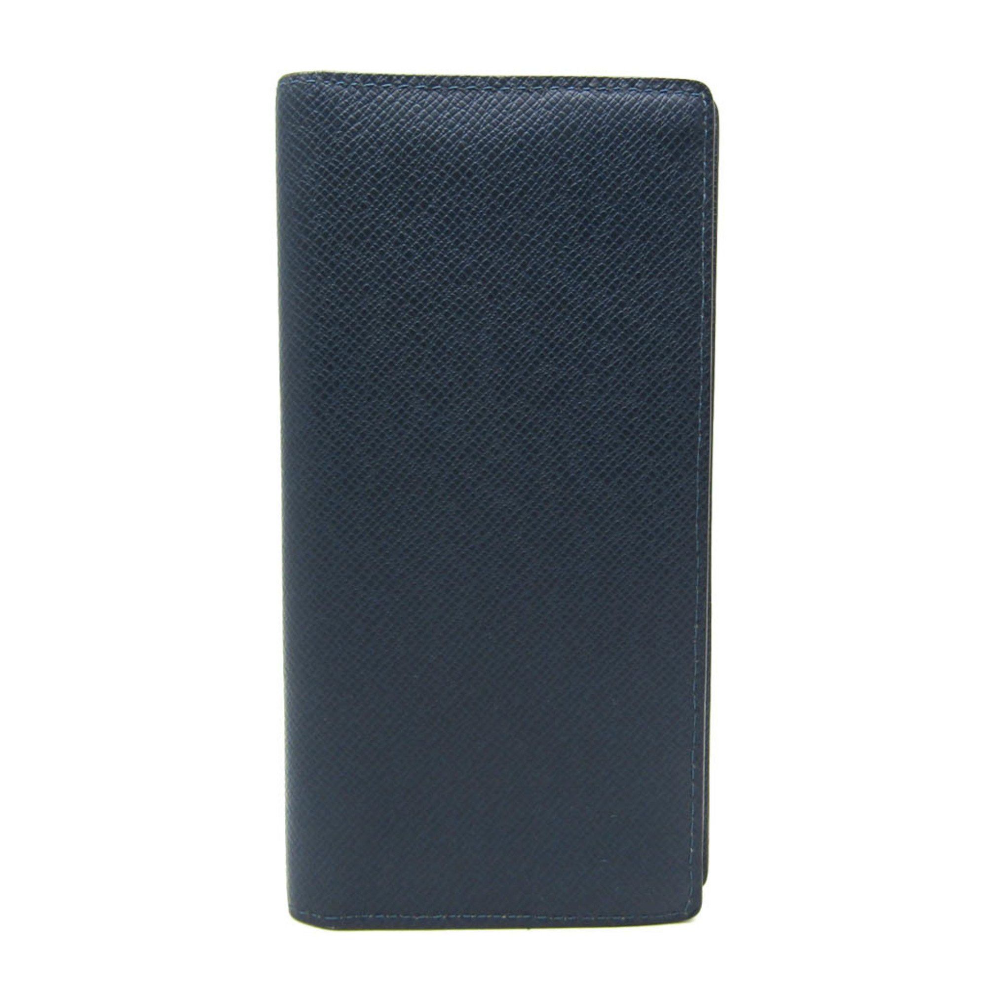 Louis Vuitton Brazza Navy Leather Wallet (Pre-Owned) Size ONE SIZE - 1 Thumbnail