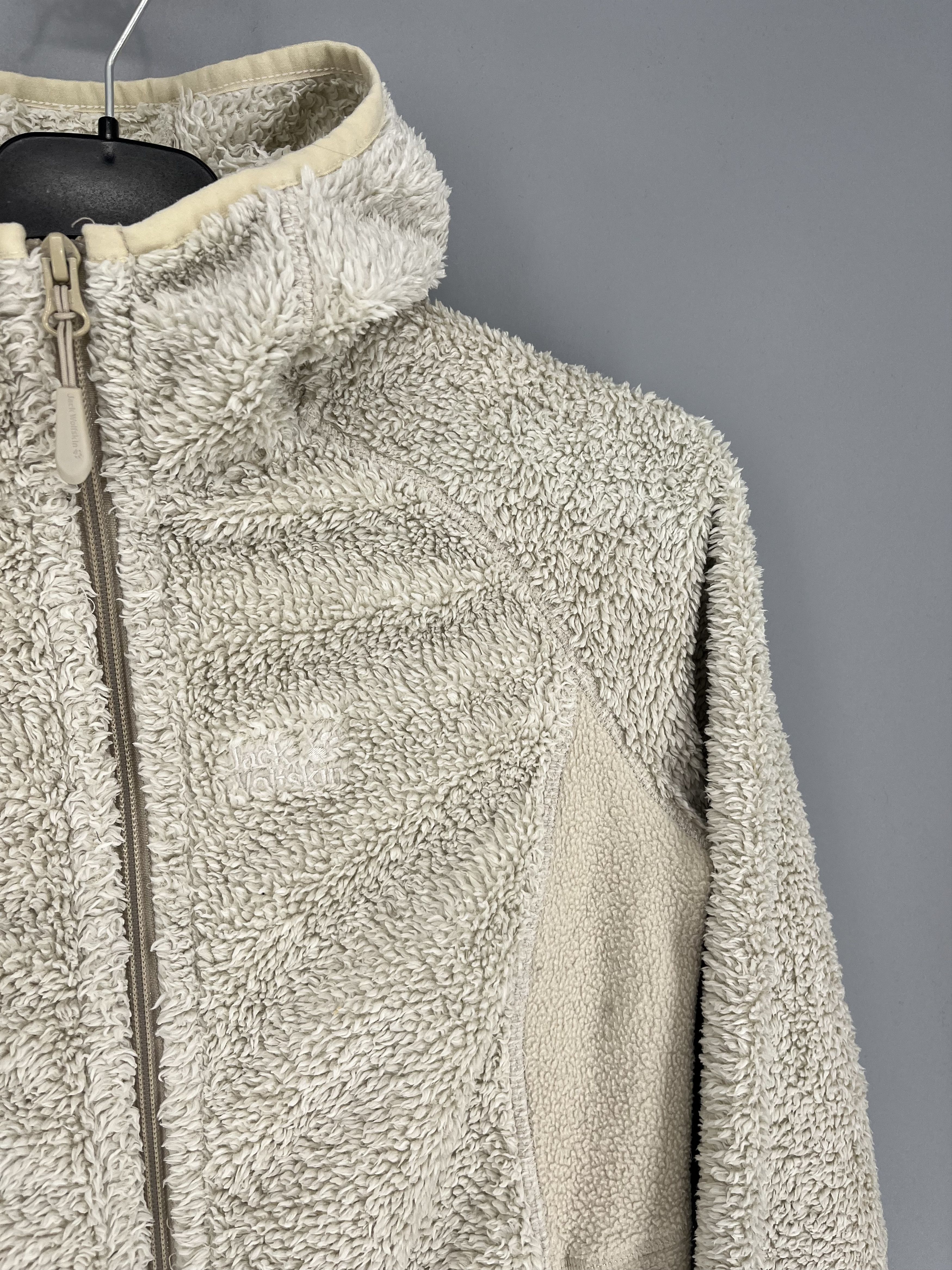 Jack Wolfskin Vintage Jack Wolfskin Big Paw Teddy Fleece Zip Hoodie Size S / US 4 / IT 40 - 6 Thumbnail