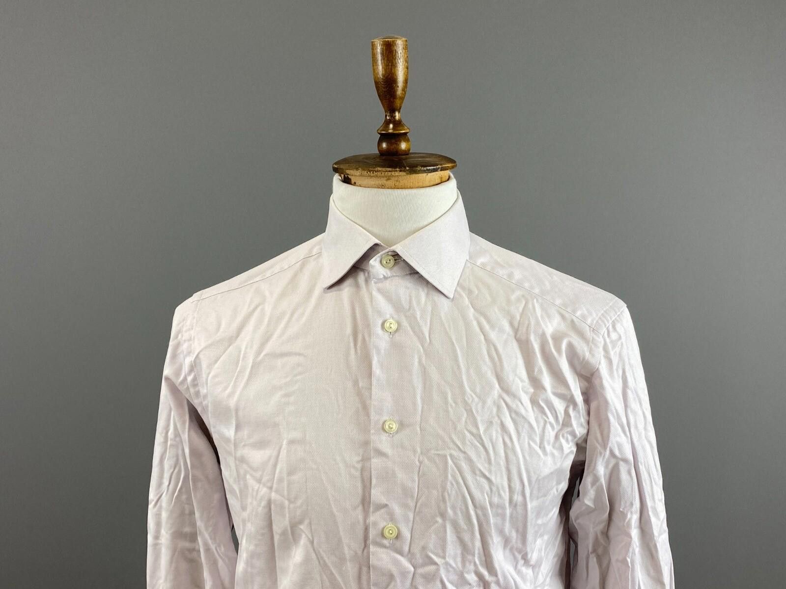 Eton Eton Slim Fit Pink Luxury Button Down Shirt Size 41 / 16 Size US M / EU 48-50 / 2 - 2 Thumbnail