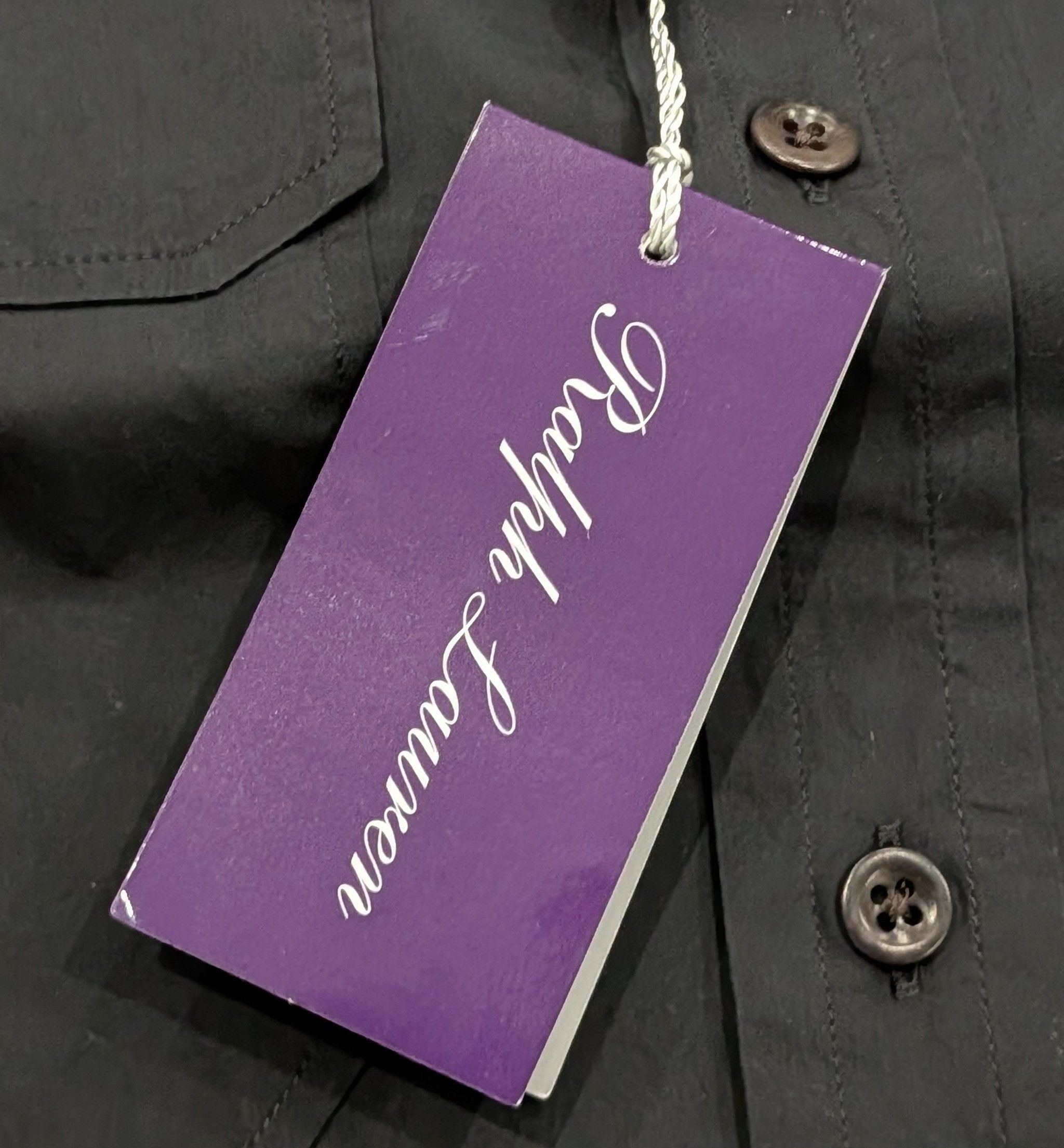 Ralph Lauren Purple Label Ralph Lauren Purple Label Sueded Poplin Button Up Shirt XL Size US XL / EU 56 / 4 - 6 Thumbnail