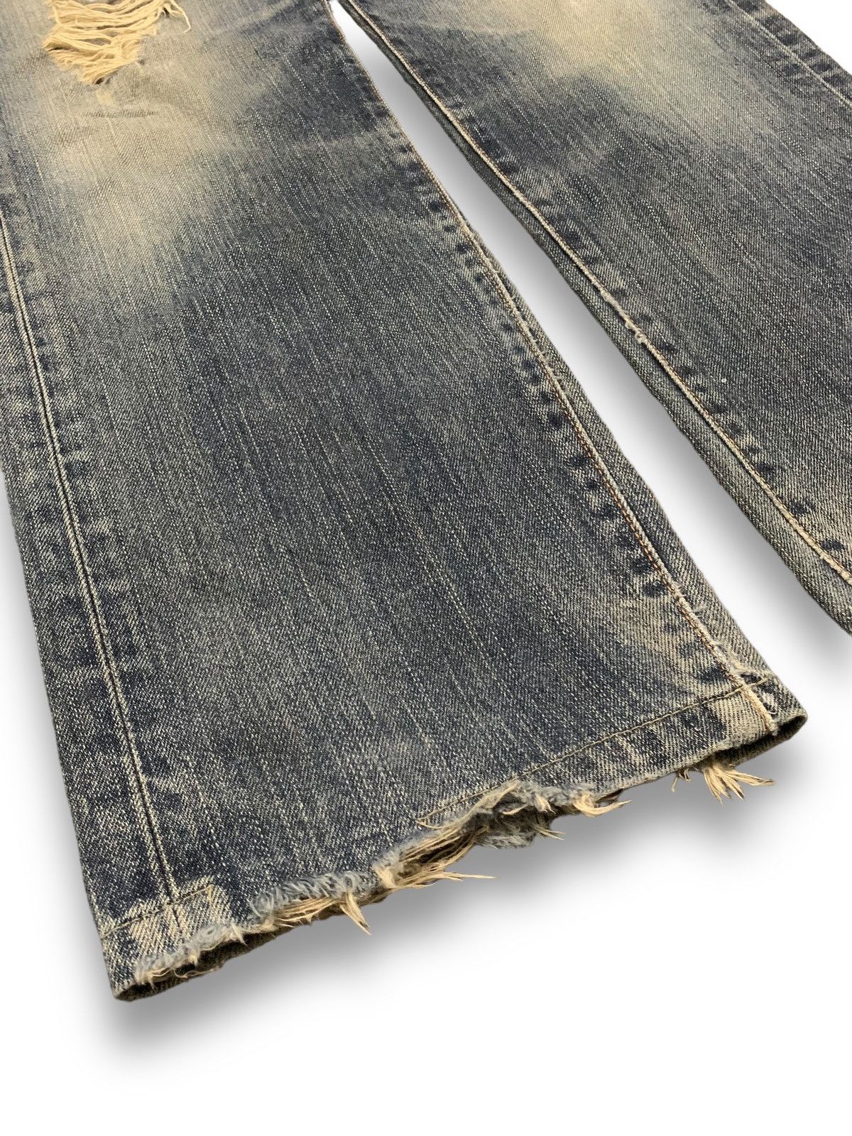 Edwin Vintage Edwin XV443 Regular Straight Distressed Grunge Jeans Size US 31 - 9 Thumbnail