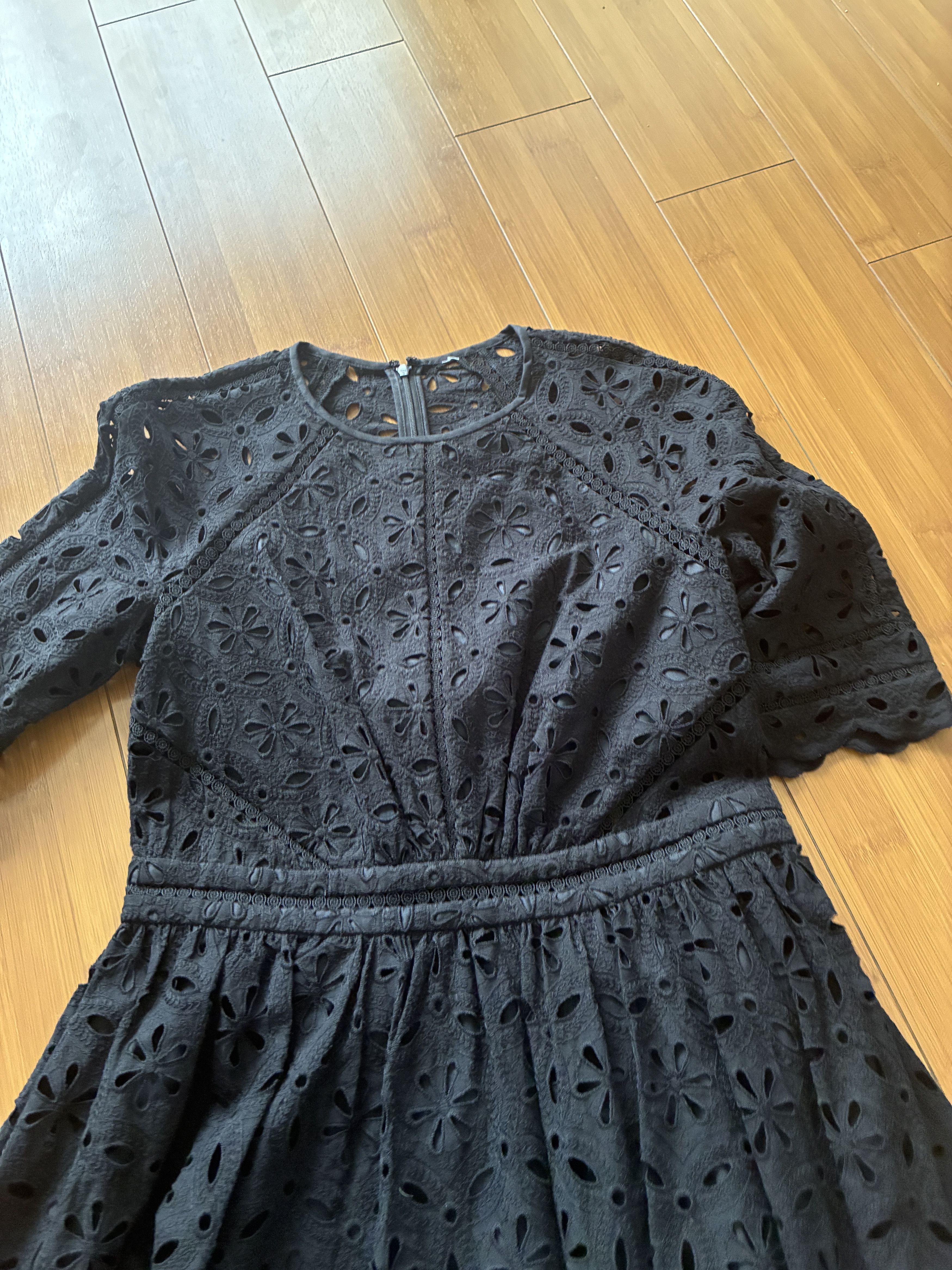 Zimmermann Zimmermann Pavilion Broderie Dress Eyelet Black 2 Medium Size M / US 6-8 / IT 42-44 - 3 Thumbnail