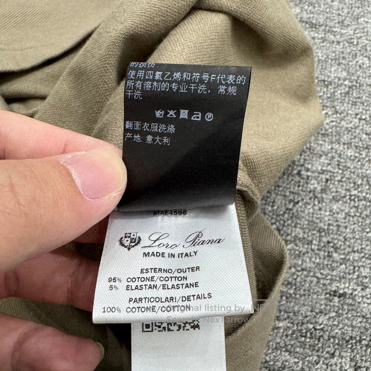 Loro Piana Loro Piana Khaki Polo Shirt. Size US M / EU 48-50 / 2 - 4 Thumbnail