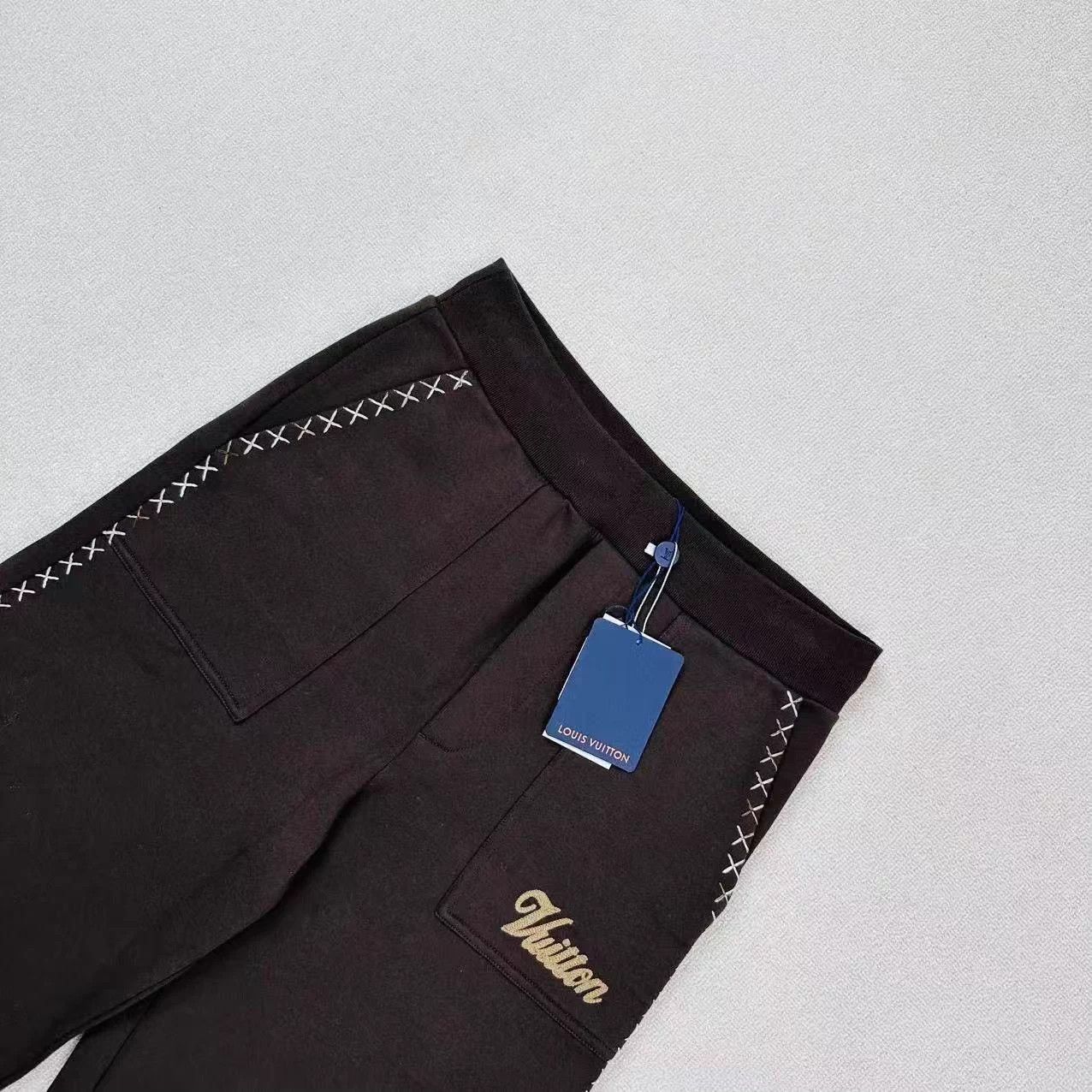 Louis Vuitton Tyler Embroidered Logo Casual Pants Size S