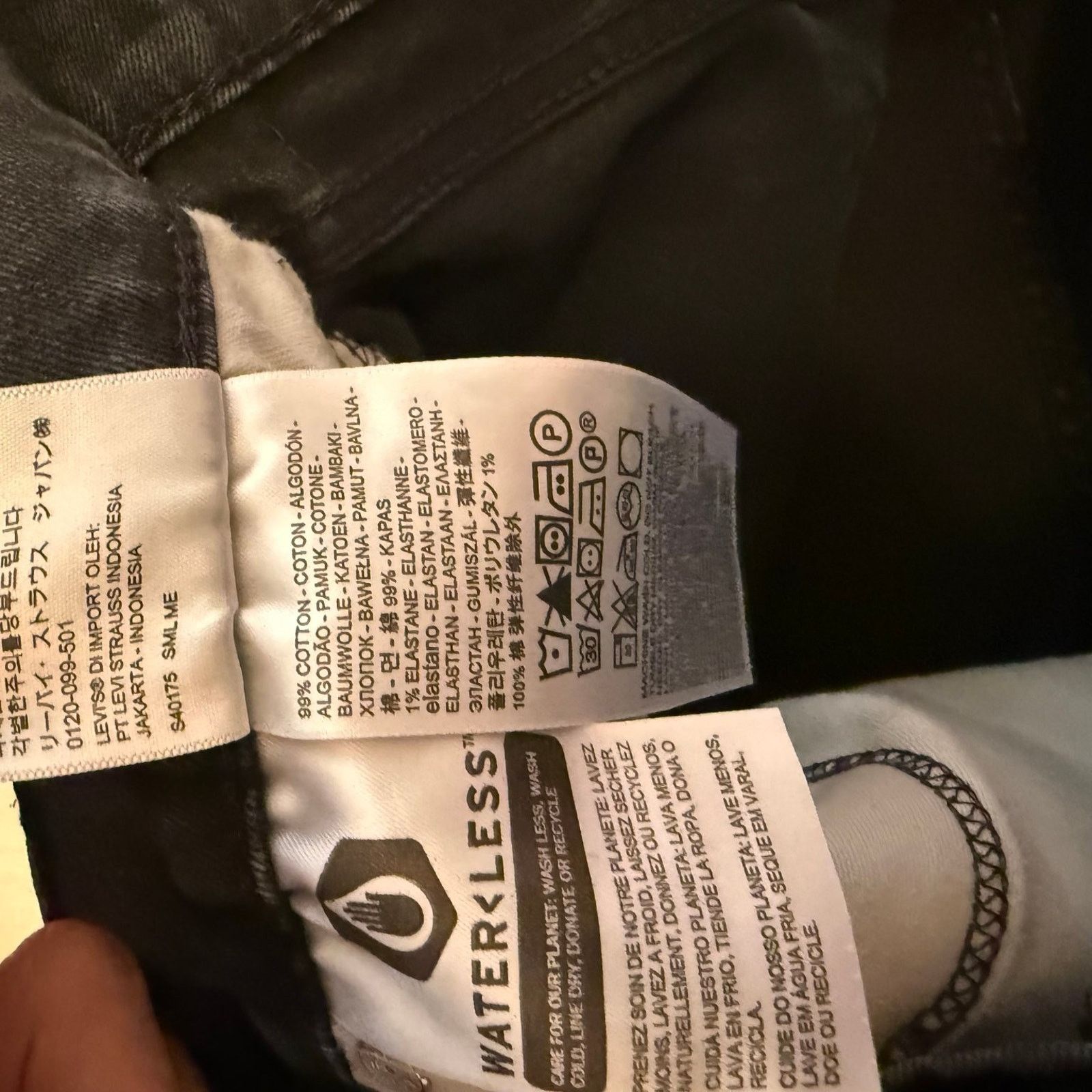 Levi's Levis 541 Men's Jeans Black Denim Straight Leg Stretch 38x36 Size US 38 / EU 54 - 8 Thumbnail