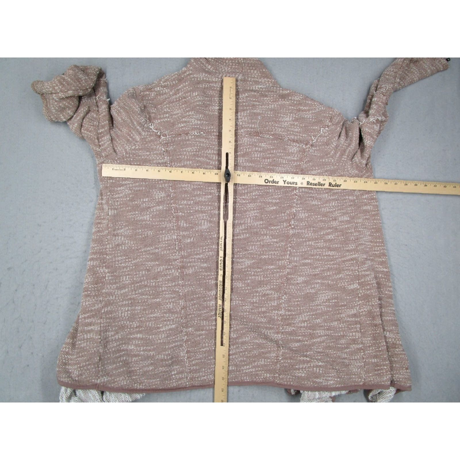 Free People FREE PEOPLE Cardigan Sweater Women M Brown In The Loop Waterfall Open Cardigan - Bohemian Beach Classic 90s Style Mens Girls Womens Size M / US 6-8 / IT 42-44 - 7 Thumbnail