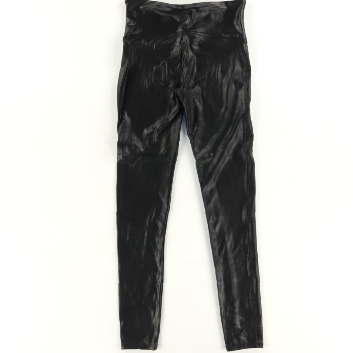 Spanx Spanx High Stretch Faux Leather Nylon Woven Leggings Pants Black Women's M Size 32" / US 10 / IT 46 - 4 Thumbnail