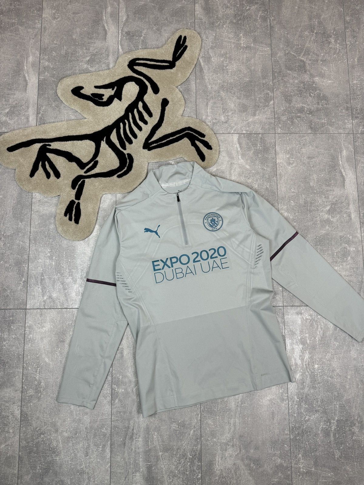 Puma × Vintage Mens Vintage Puma Manchester City FC sweatshirt jersey Size US M / EU 48-50 / 2 - 1 Thumbnail