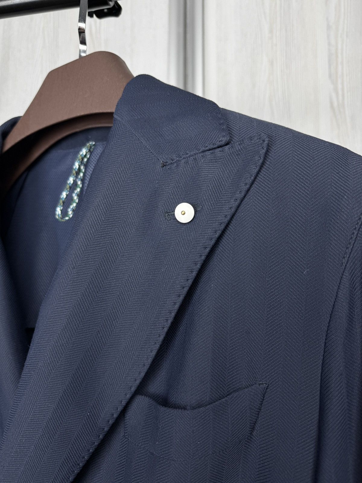 L.B.M. 1911 L.B.M 1911 Navy Travel Sport-Uniform double breasted blazer Size 40R - 9 Thumbnail