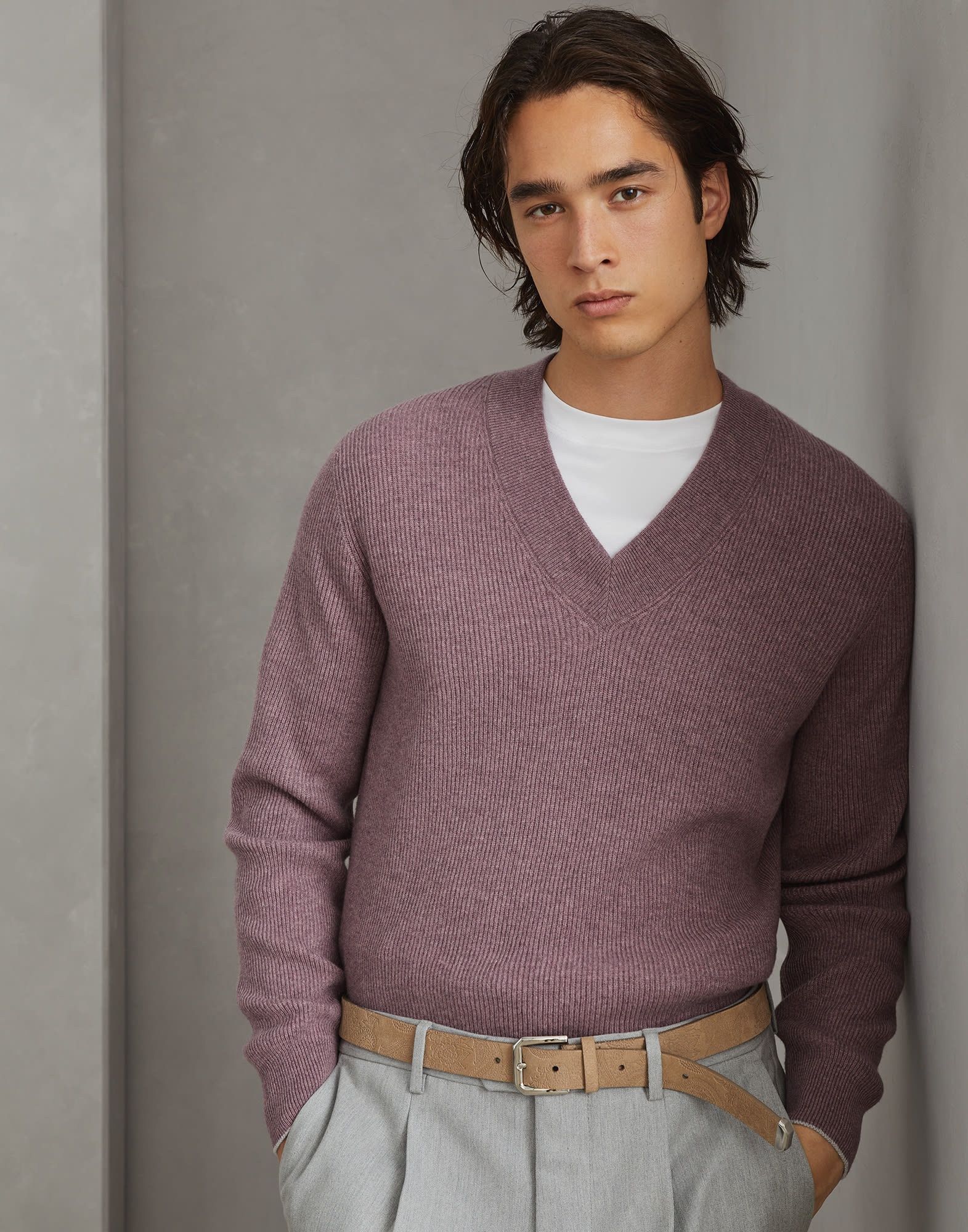 Brunello Cucinelli o1la1rc1a0925 Cardigan in Purple Size US L / EU 52-54 / 3 - 4 Thumbnail