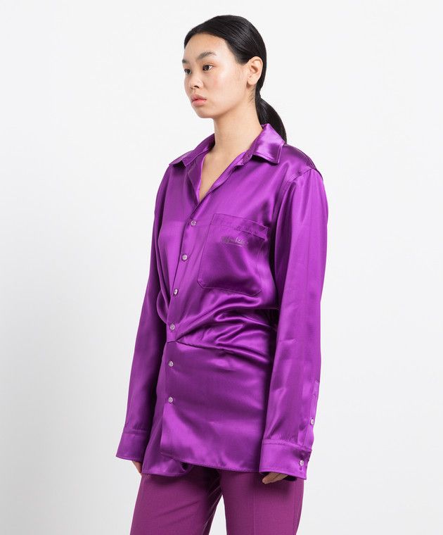 Off-White o1y1225 Mini Dress in Mauve Size L / US 10 / IT 46 - 3 Thumbnail