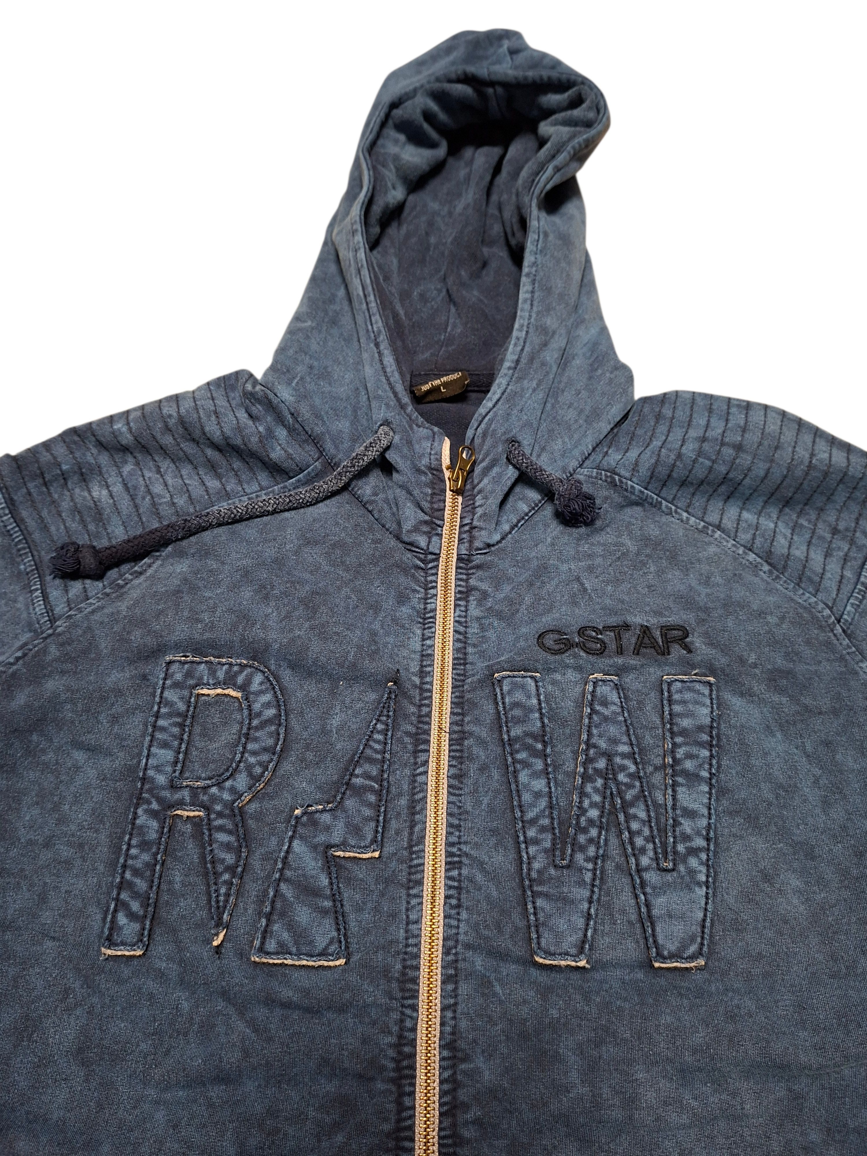 G-Star G STAR RAW VINTAGE AVANT GARDE BIG LOGO ZIP HOODIE Size US L / EU 52-54 / 3 - 2 Thumbnail