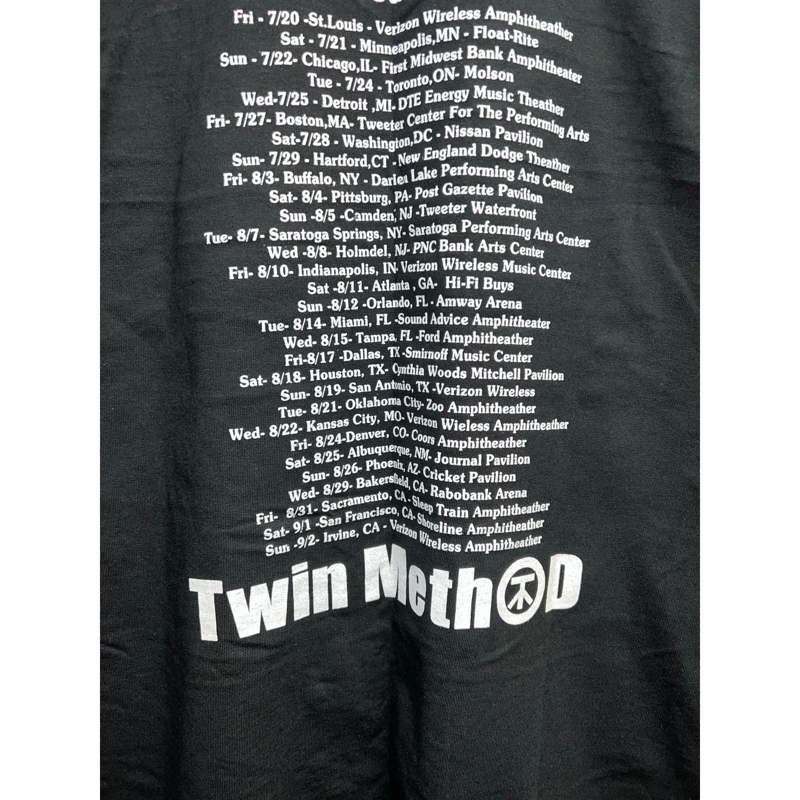 Gildan Nu Metal Shirt 2007 Twin Method Tour M Concert Music Tee Size US M / EU 48-50 / 2 - 8 Thumbnail