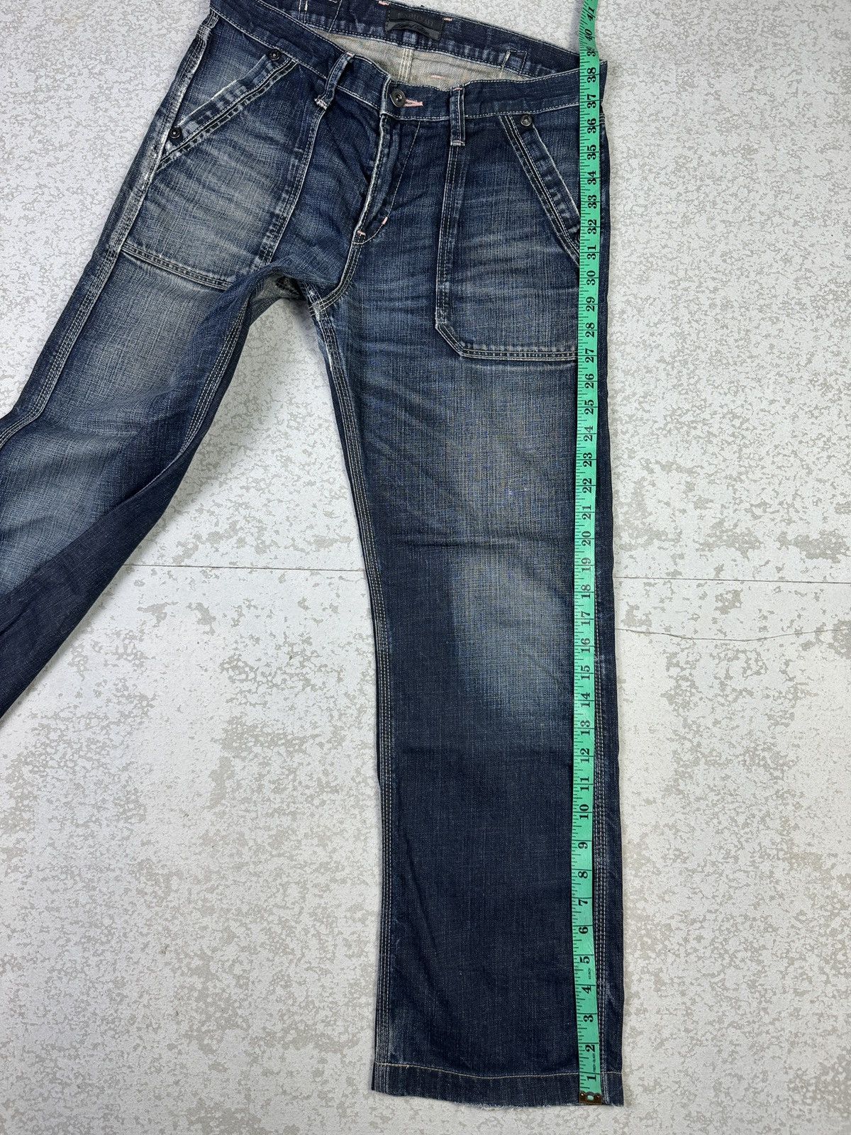 Japanese Brand × Le Grande Bleu (L.G.B.) DENIM CRAFT Limited Edition Distressed Sick Jeans Size US 31 - 13 Thumbnail