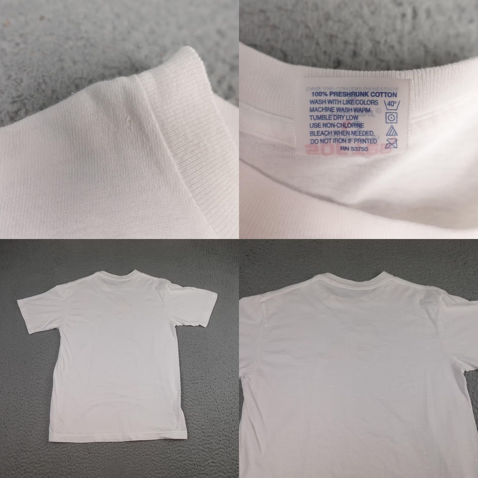 Vintage VINTAGE Grits Shirt Womens Medium White Girls Raised In The South Embroidered Tee USA Size M / US 6-8 / IT 42-44 - 8 Thumbnail
