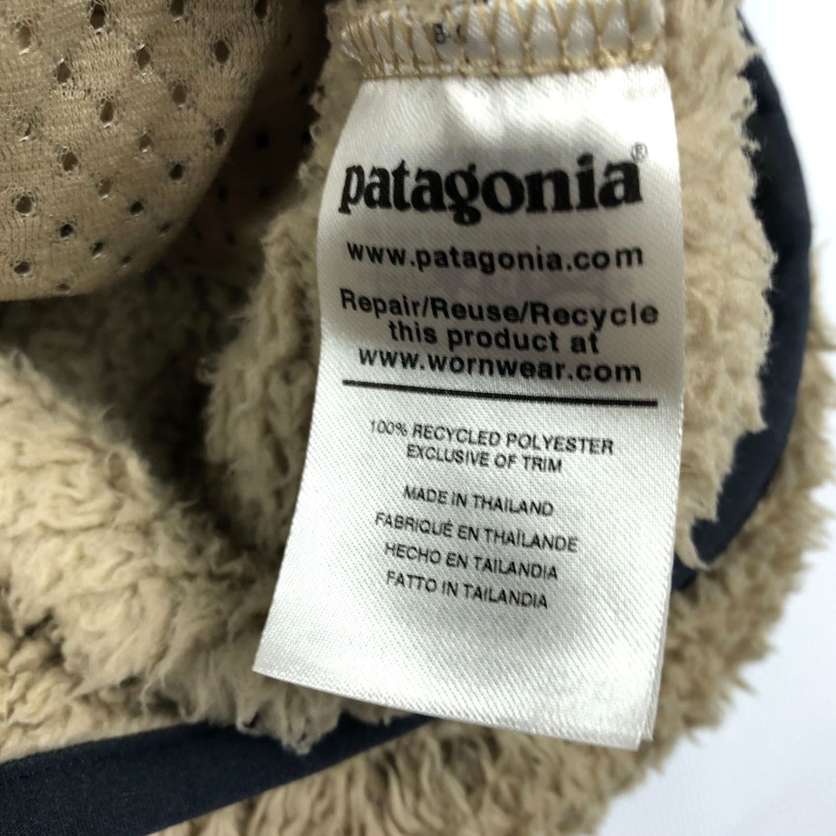 Patagonia Patagonia Los Gatos Hooded Pullover Womens XS Fleece Khaki Beige Logo Zipper Active Outdoor Jacket Size XS / US 0-2 / IT 36-38 - 6 Thumbnail
