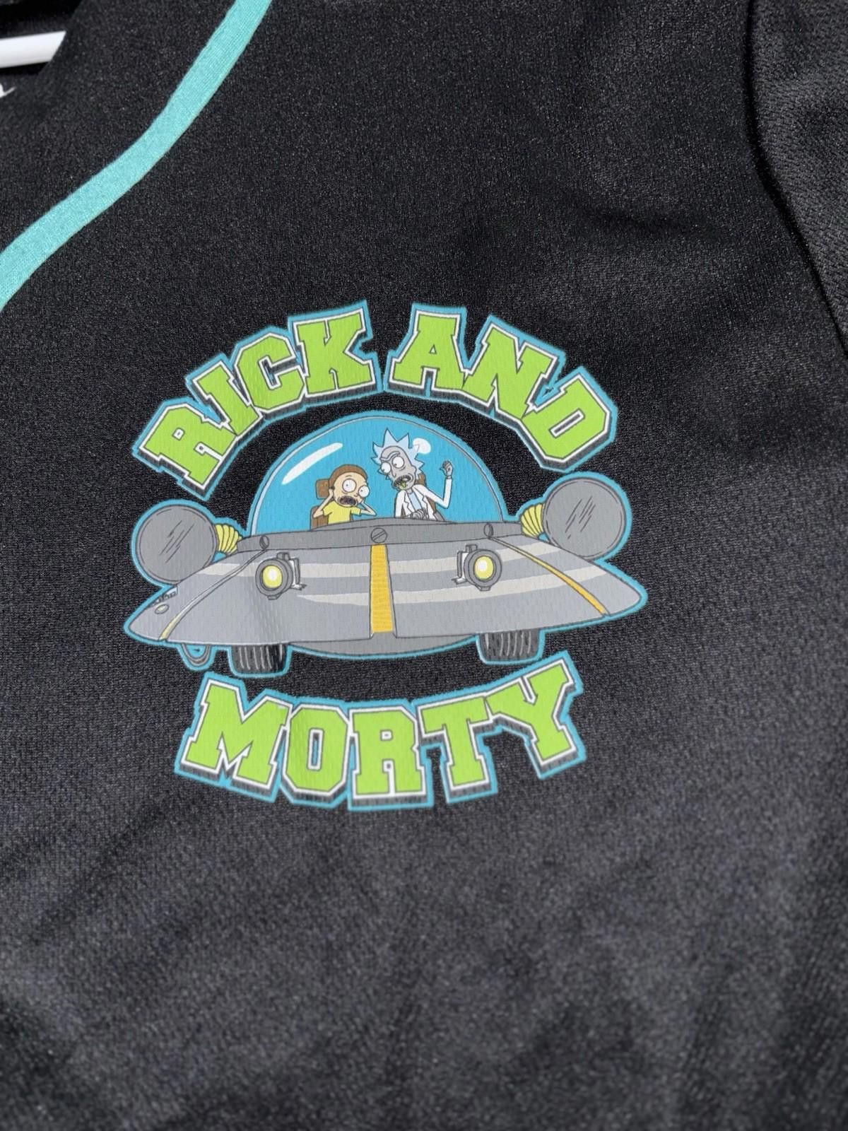 JW Anderson Rick and Morty Men's Mesh Baseball Jersey Size US L / EU 52-54 / 3 - 4 Thumbnail