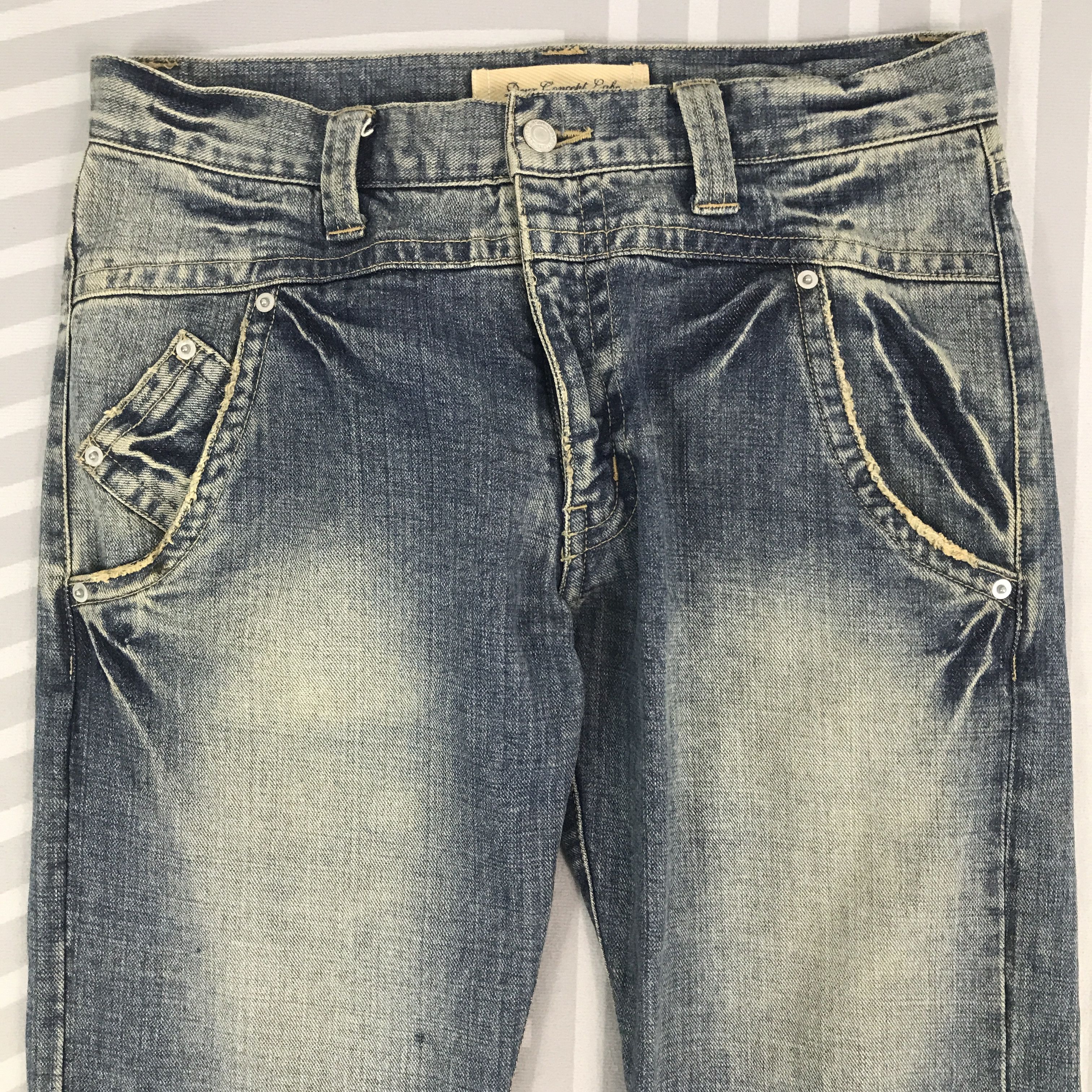 Japanese Brand × Vintage Vintage Duese Concept Labo Denim jeans pants Size US 32 / EU 48 - 2 Thumbnail