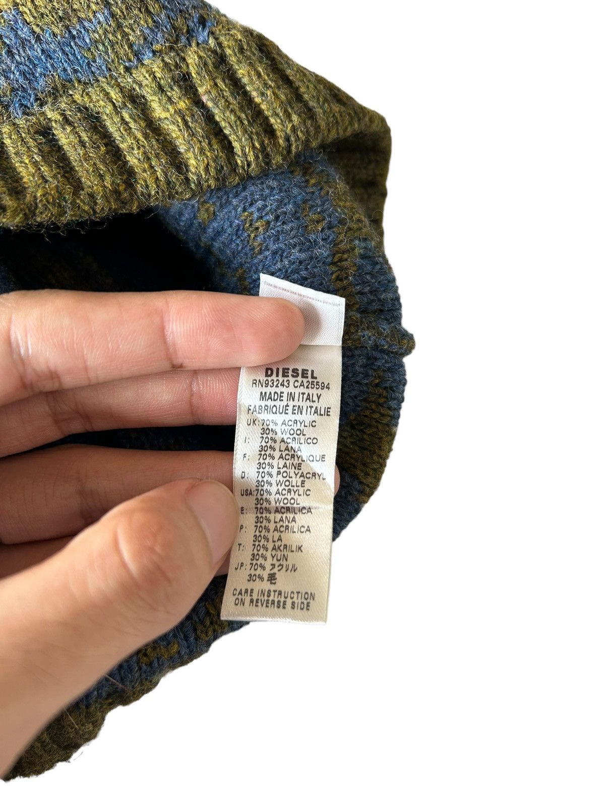 Diesel × Vintage Diesel Overprint Beanie Hats Size ONE SIZE - 5 Thumbnail