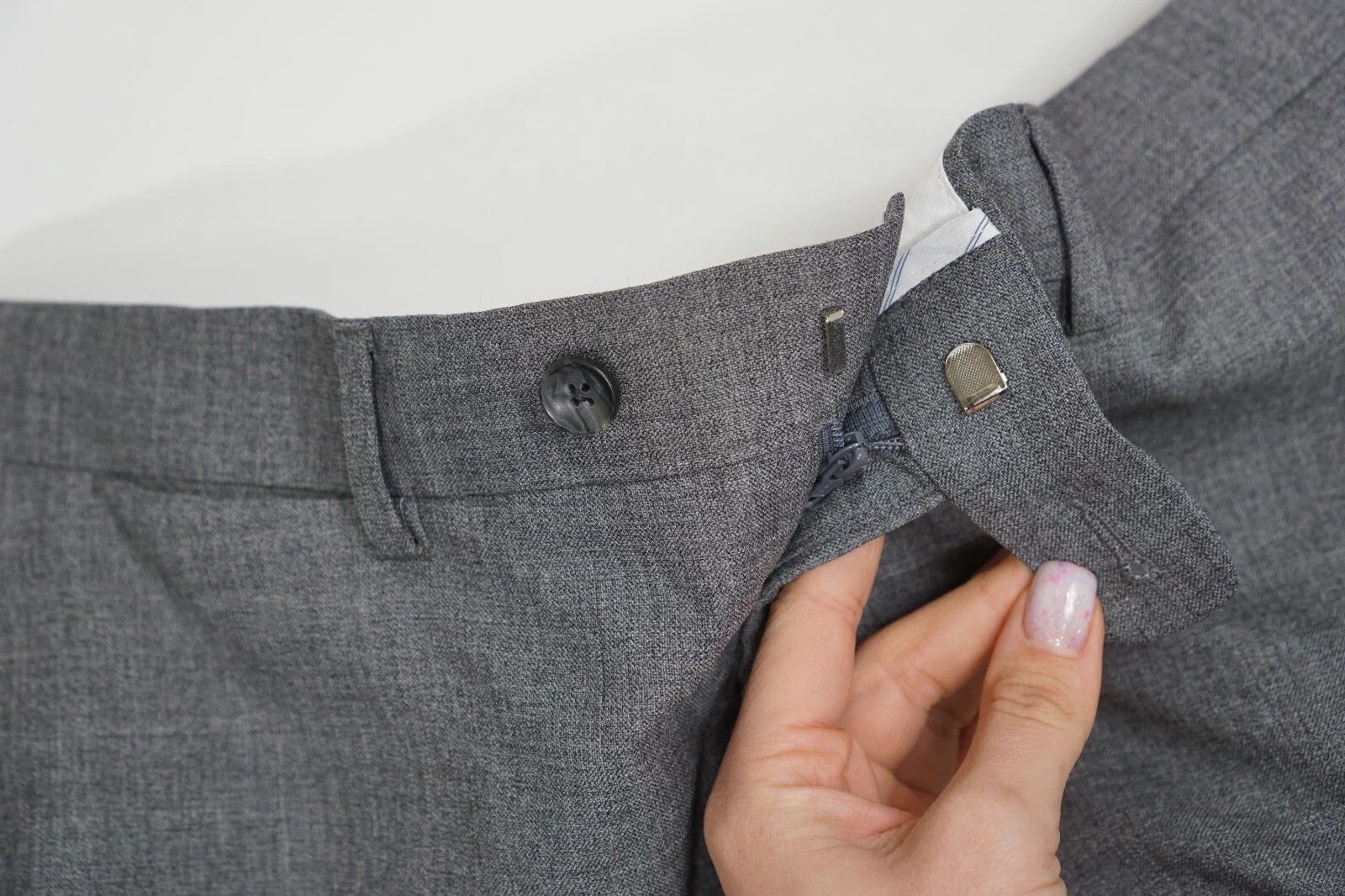 Suitsupply Men Suitsupply Suit Lazio Single Breasted Wool Grey US42 Size 42R - 9 Thumbnail