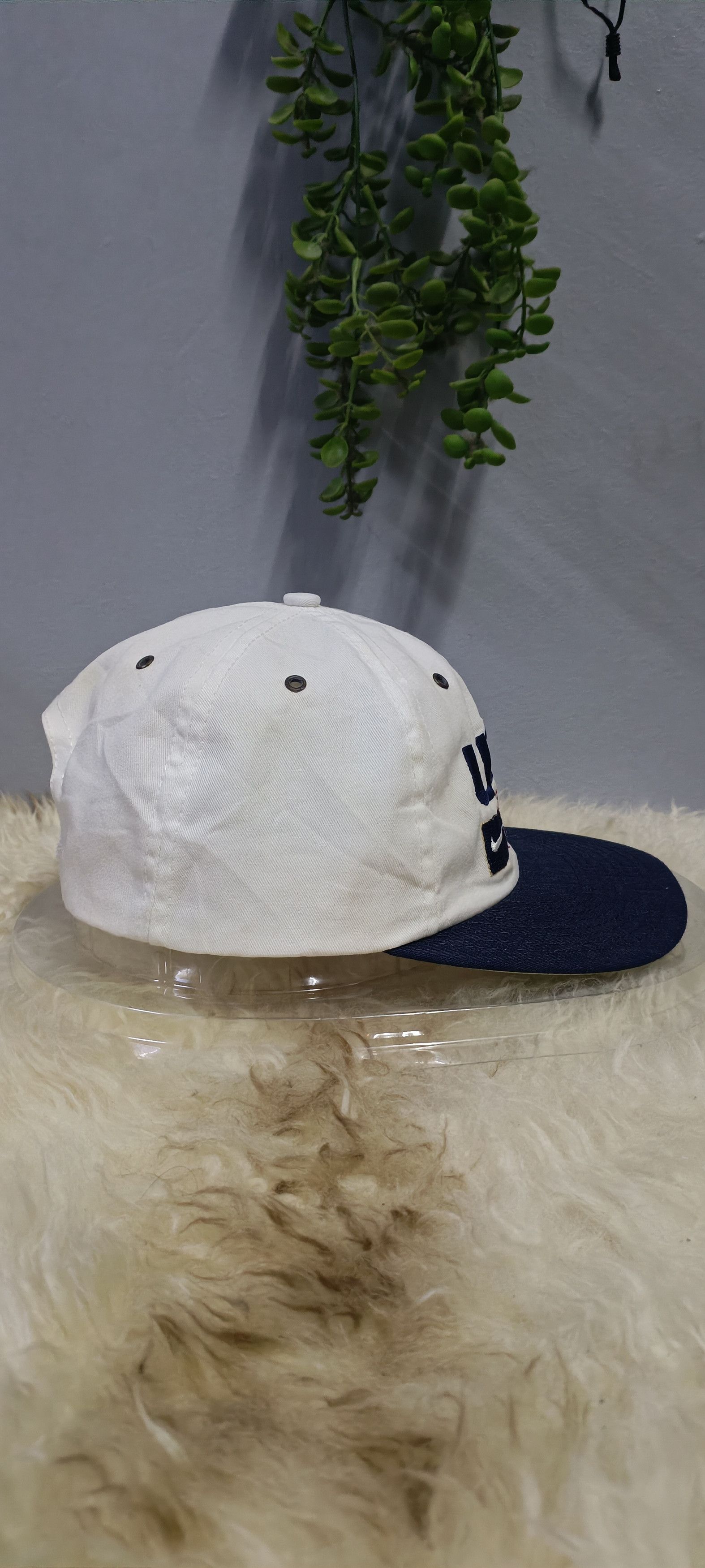 Nike × Vintage 90s Nike Vintage Cap USA Flag Size ONE SIZE - 2 Thumbnail