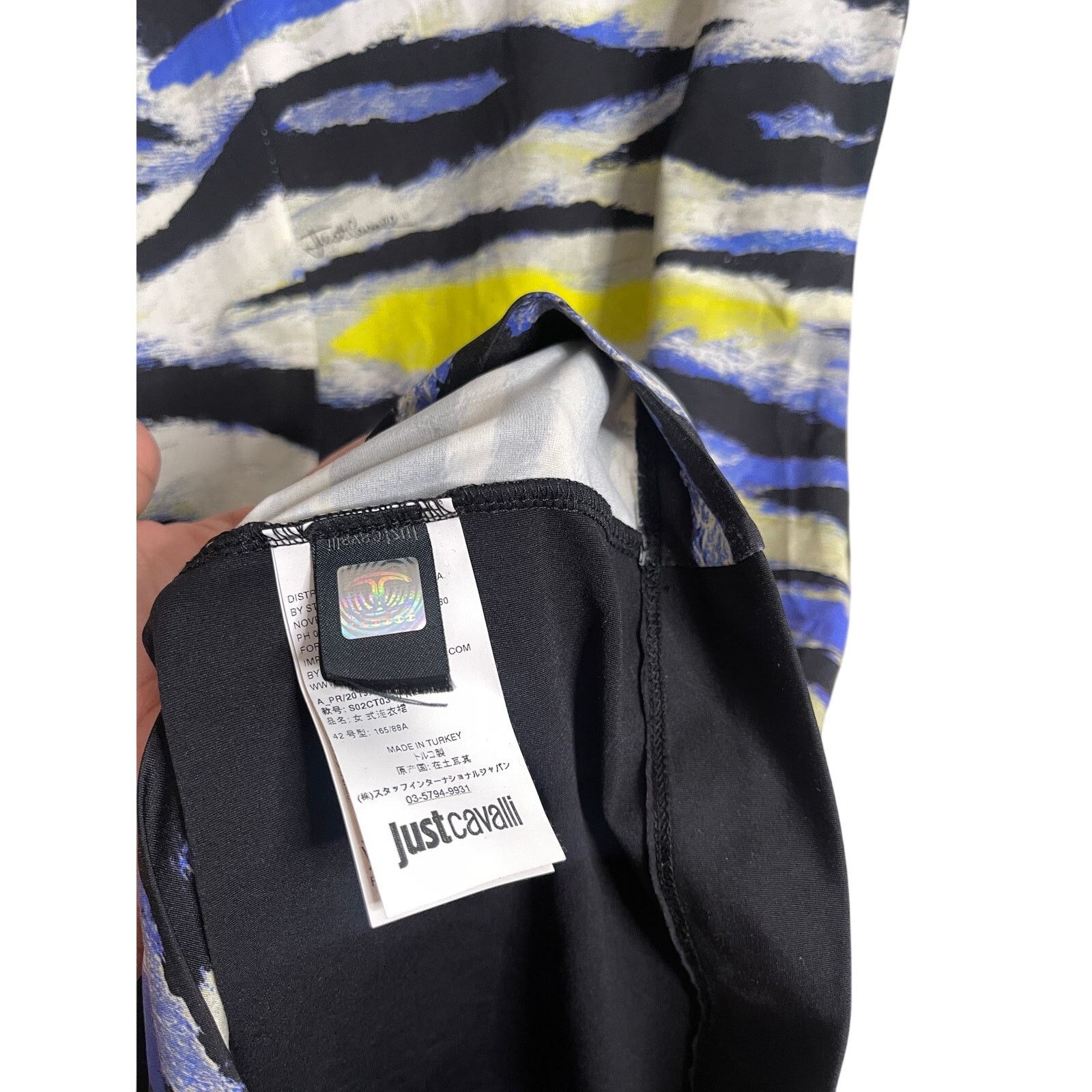 Just Cavalli Just Cavalli Abstract Print Bodycon Mini Dress Multi Color Size M / US 6-8 / IT 42-44 - 7 Thumbnail