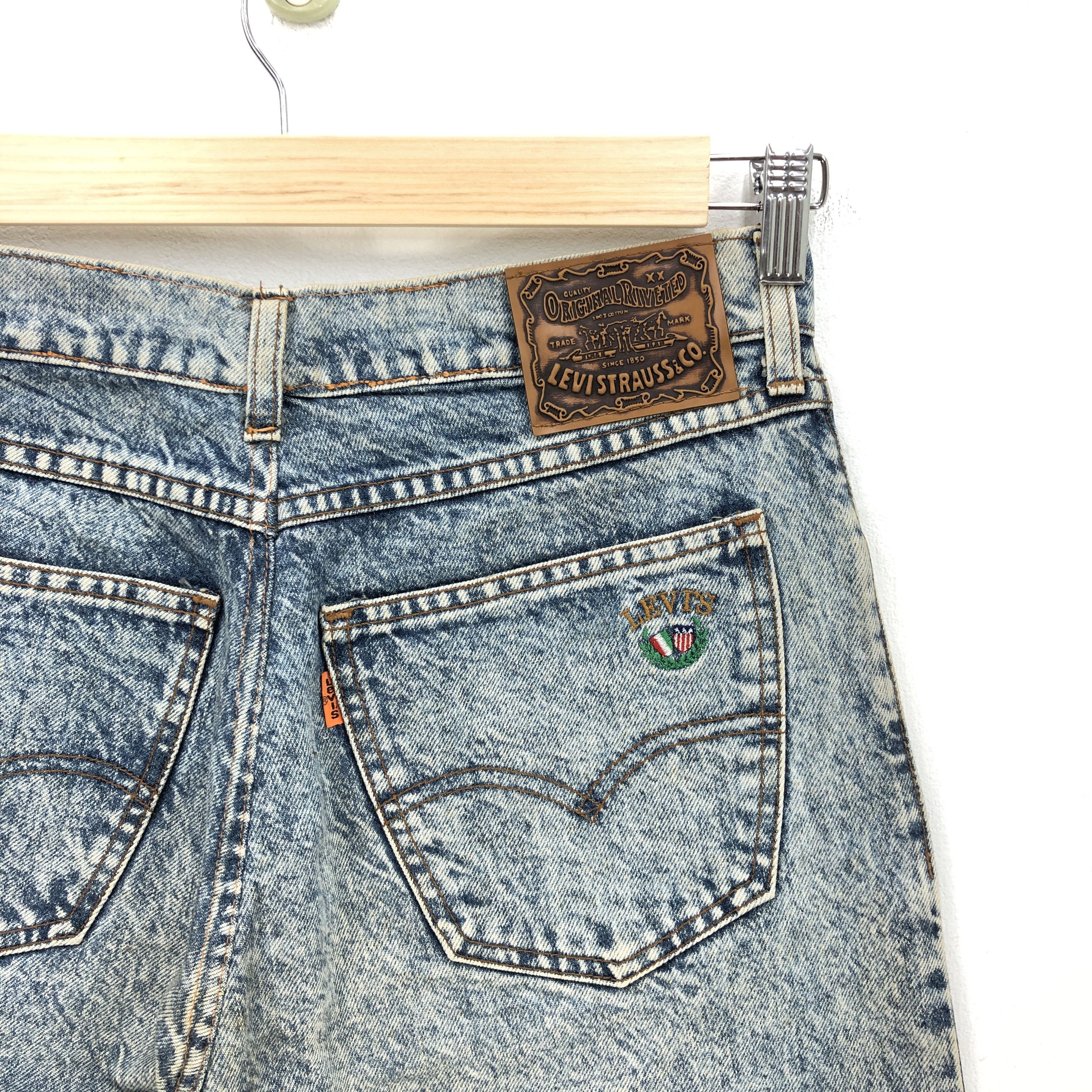 Levi's Vintage Levis Acid Wash Jeans Levi's 730 Orange Tab Denim Size US 30 / EU 46 - 5 Thumbnail