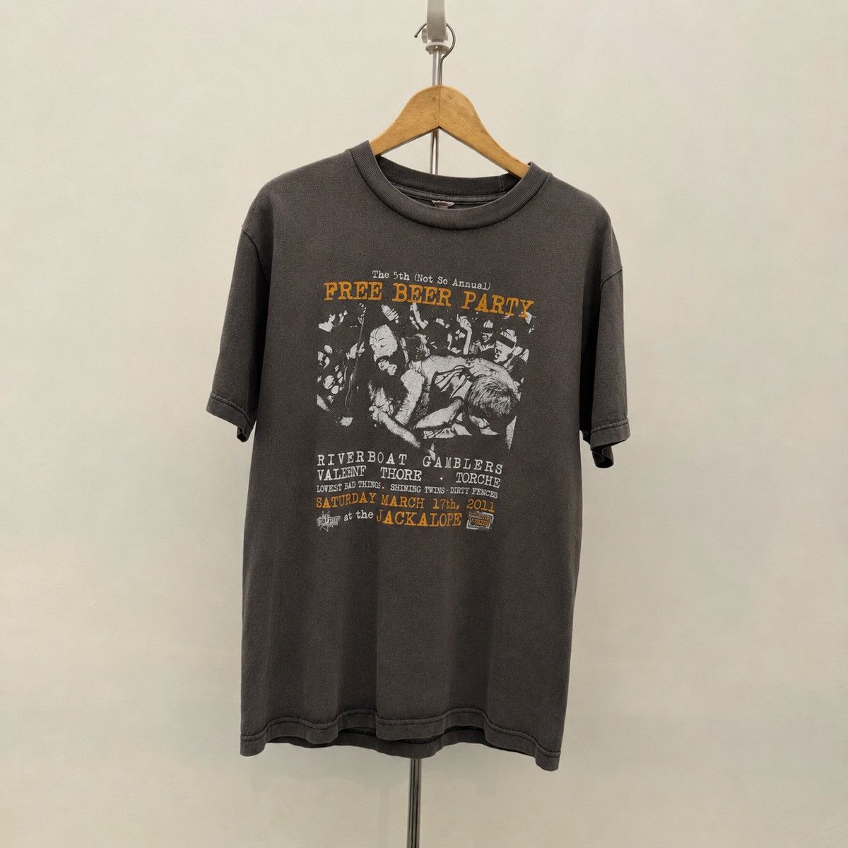 Band Tees Riverboat Gamblers Valient Thorr Torche 2011 Free Beer Party Size US M / EU 48-50 / 2 - 1 Thumbnail